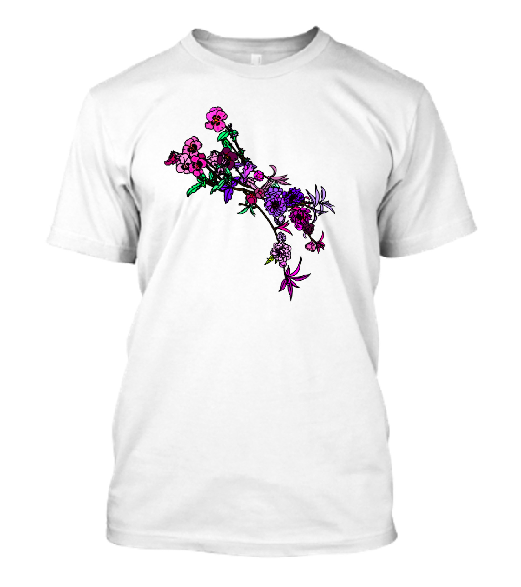 Japanese Garden Floral Blossom Arrangement T-Shirt