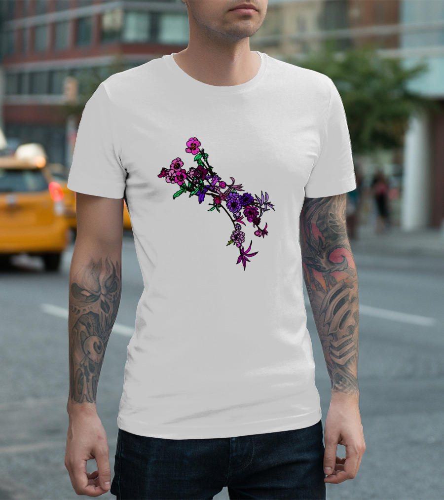 Japanese Garden Floral Blossom Arrangement T-Shirt