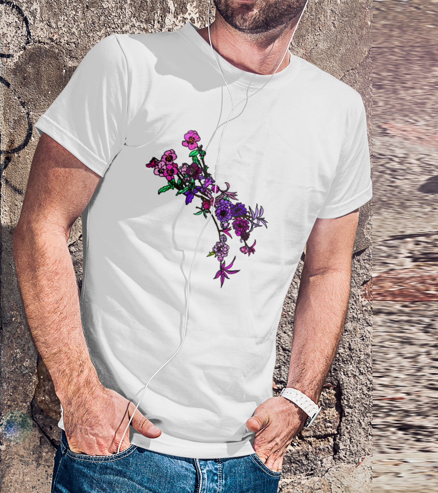 Japanese Garden Floral Blossom Arrangement T-Shirt