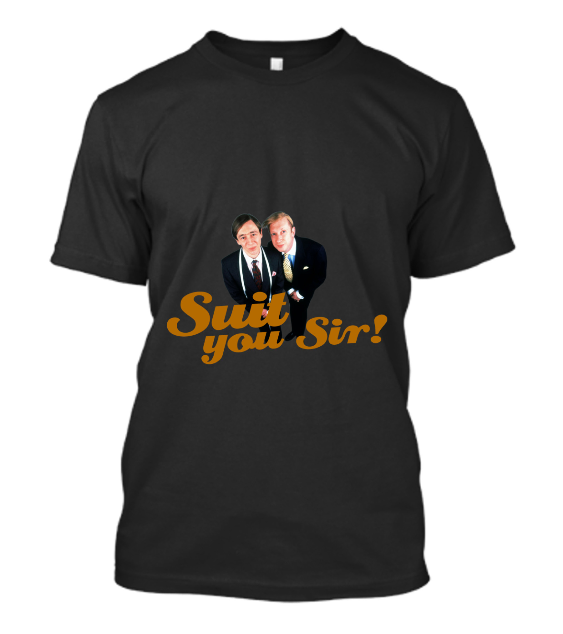 Suit You Sir Men In Black With Tape Measure And Necktie T-Shirt
