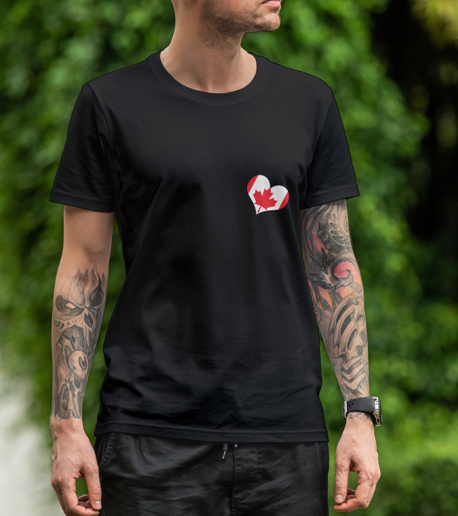 Canadian Girls Do It Better Heart Maple Leaf T-Shirt