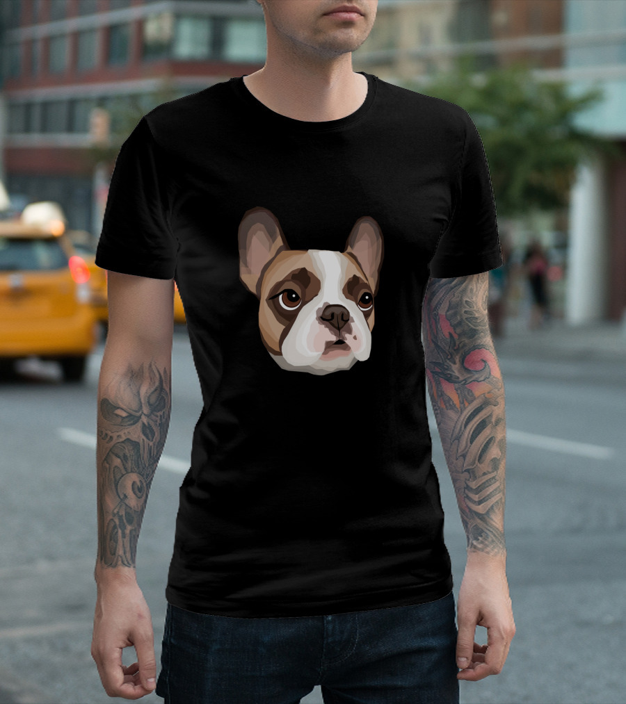 French Bulldog Head T-Shirt