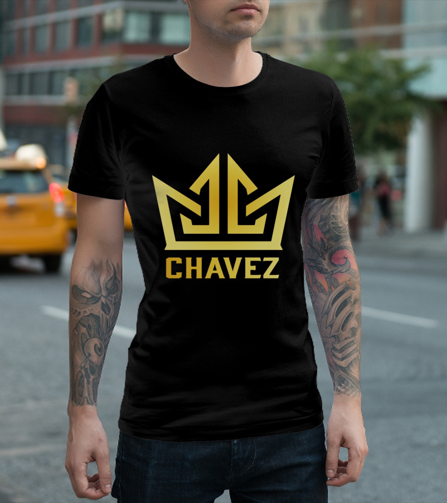 Chavez Gold Crown Logo with Stylized JC T-Shirt