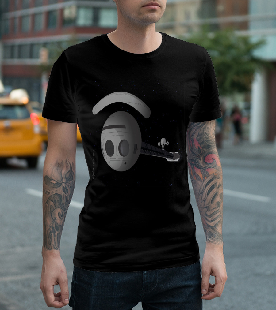2001 Space Odyssey Discover.Eye Spaceship Vector Art Sci-Fi T-Shirt