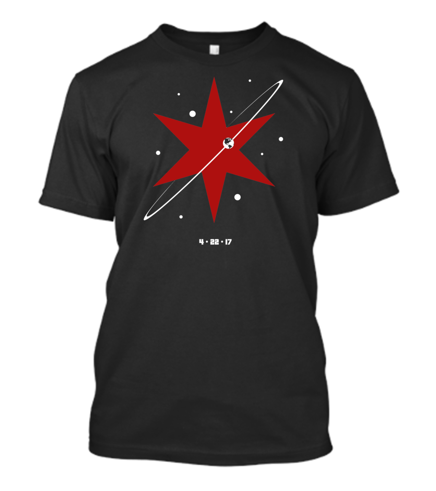 Chicago Star Revolution Justin Van Genderen 2046 4 22 17 Space Orbit T-Shirt