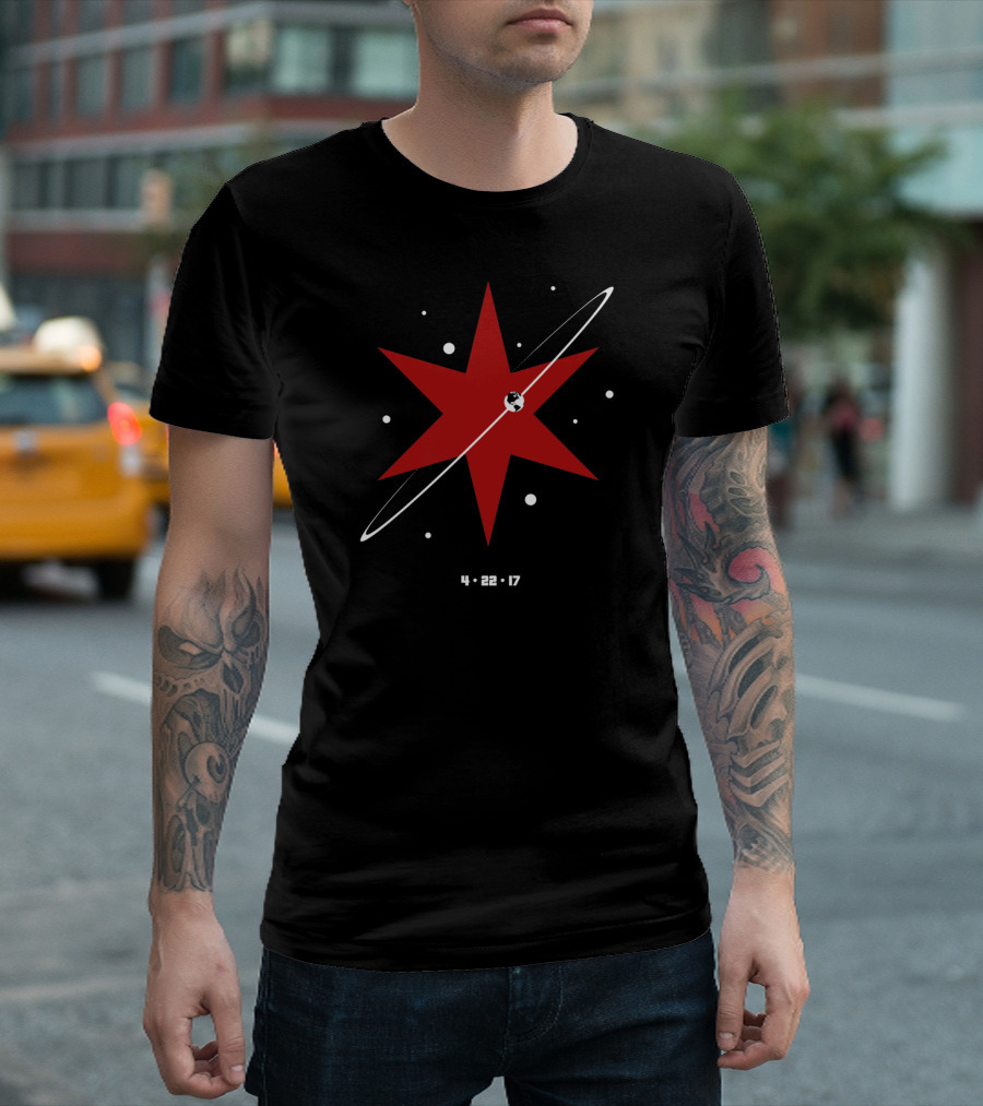 Chicago Star Revolution Justin Van Genderen 2046 4 22 17 Space Orbit T-Shirt