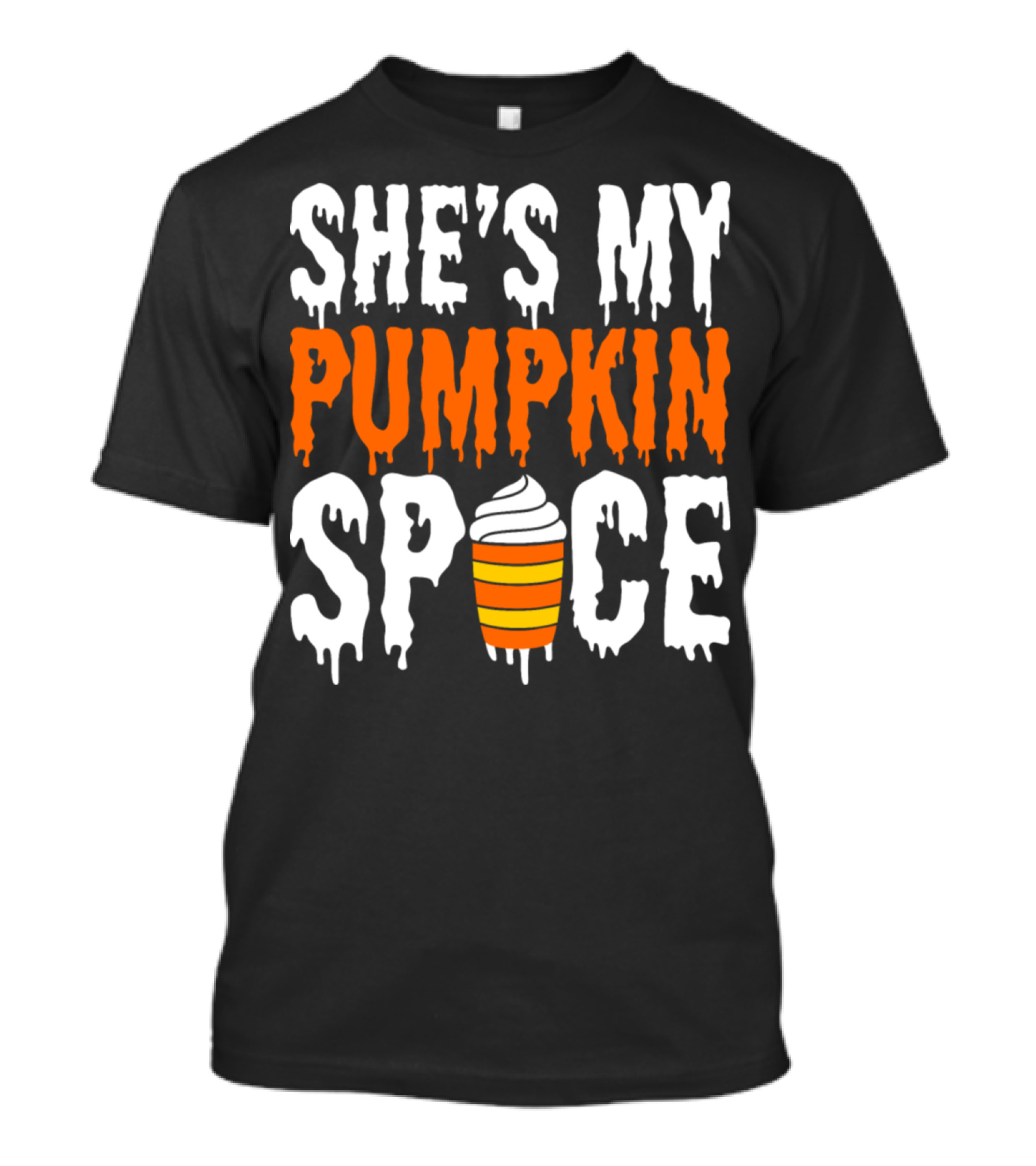 She's My Pumpkin Spice Coffee Cup Graphic Novelty T-Shirt