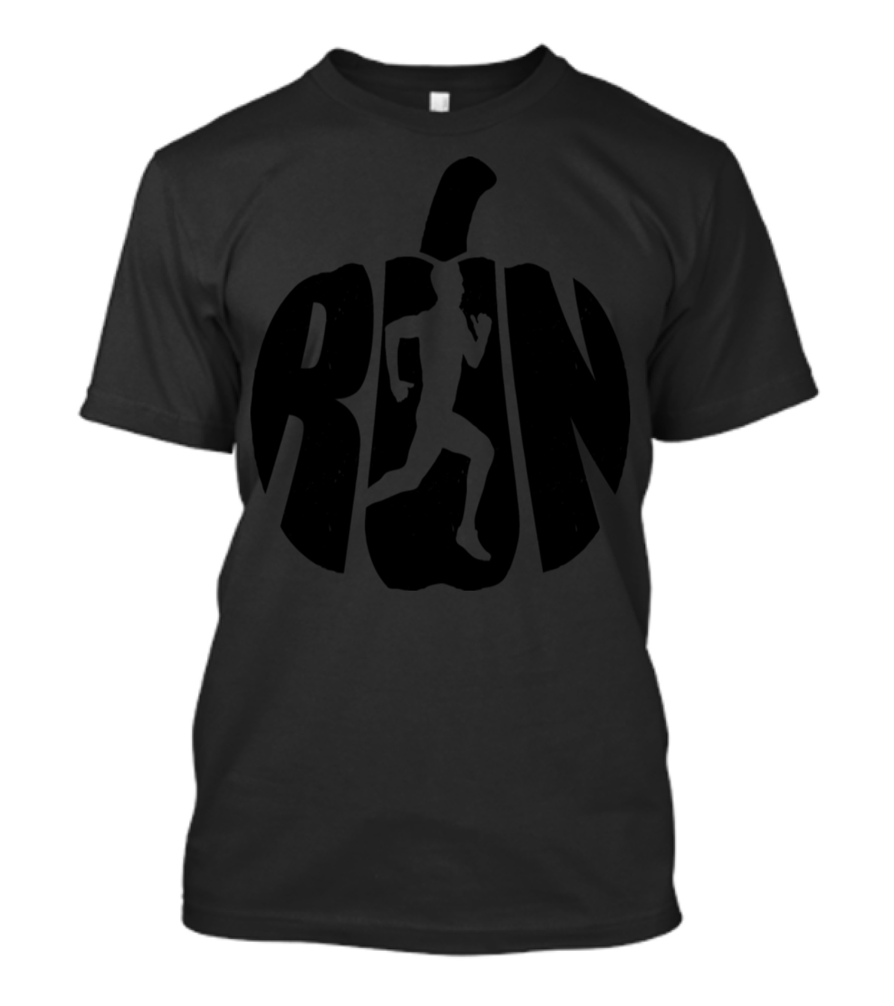 RUN Halloween Pumpkin Silhouette With Runner T-Shirt