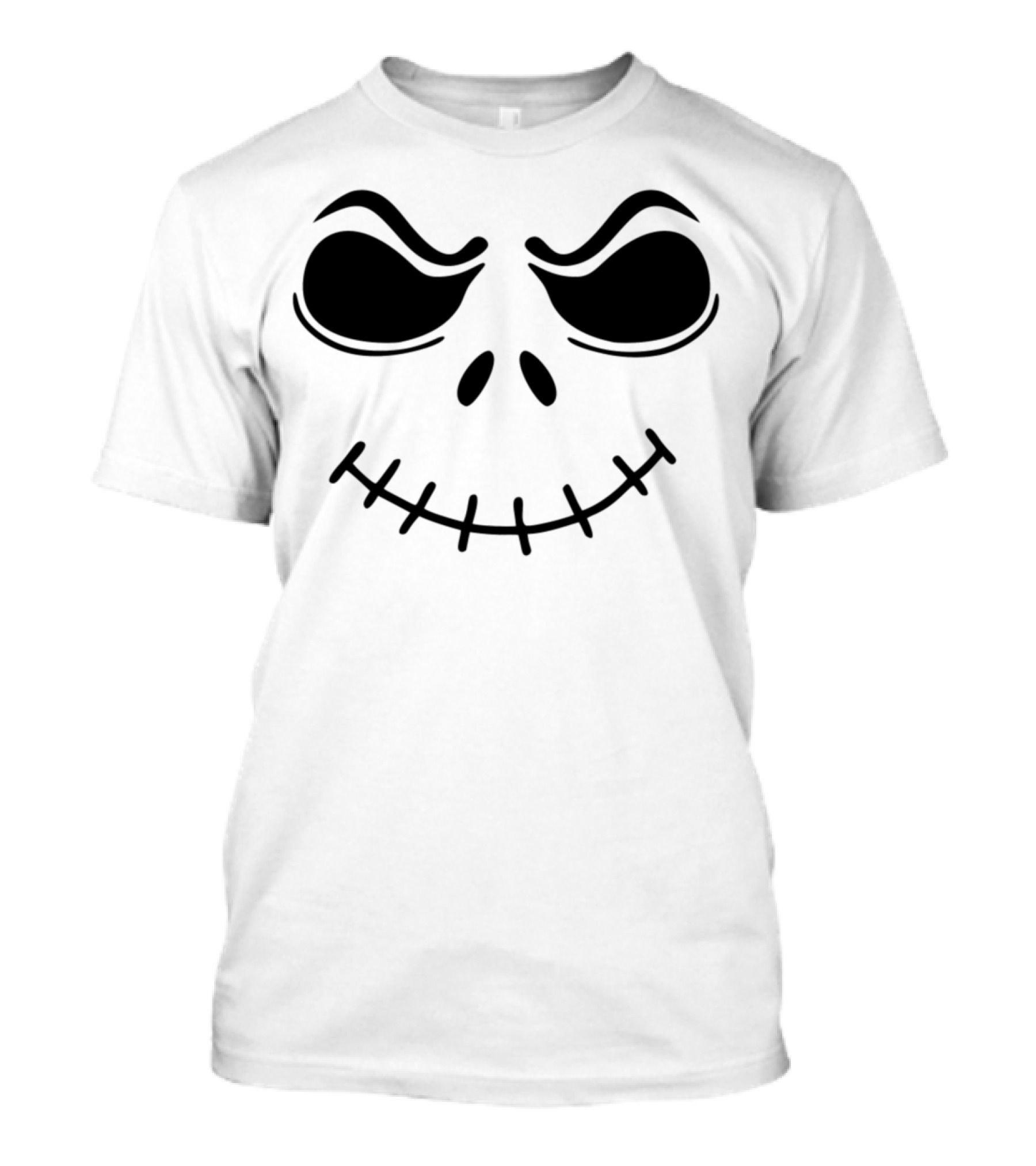Ghost Pumpkin Face Jack Skellington Smile T-Shirt