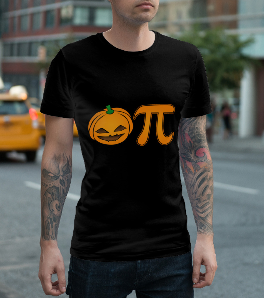 Pumpkin Pi Jack O' Lantern Halloween Funny Math Humor T-Shirt