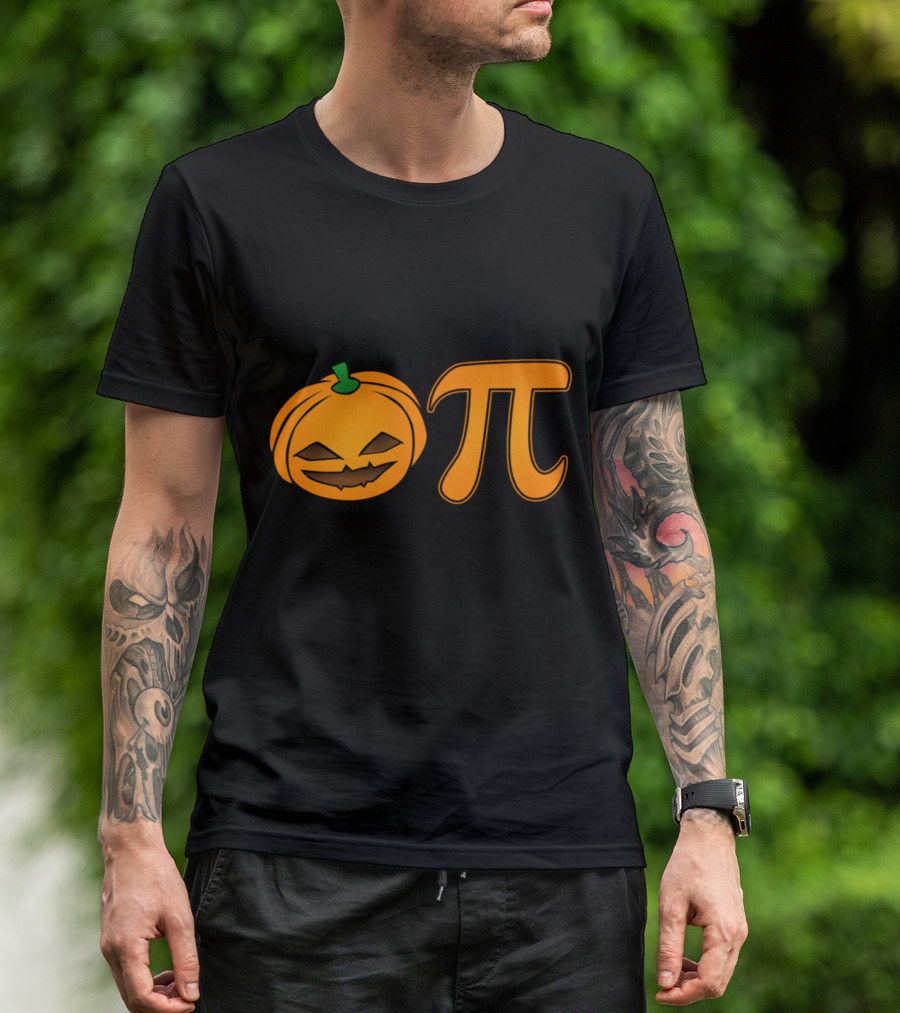 Pumpkin Pi Jack O' Lantern Halloween Funny Math Humor T-Shirt