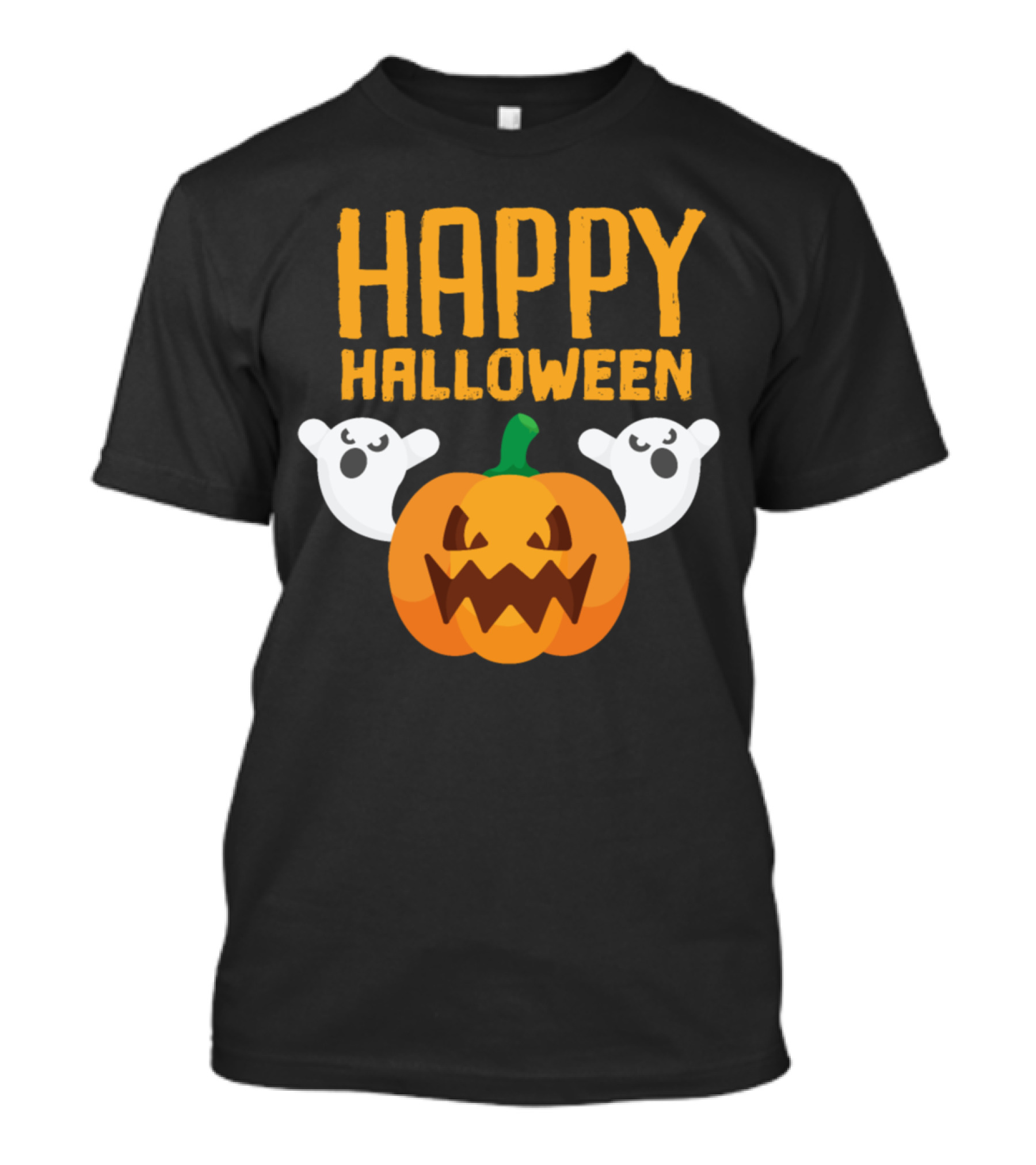 Happy Halloween Ghosts And Pumpkin T-Shirt