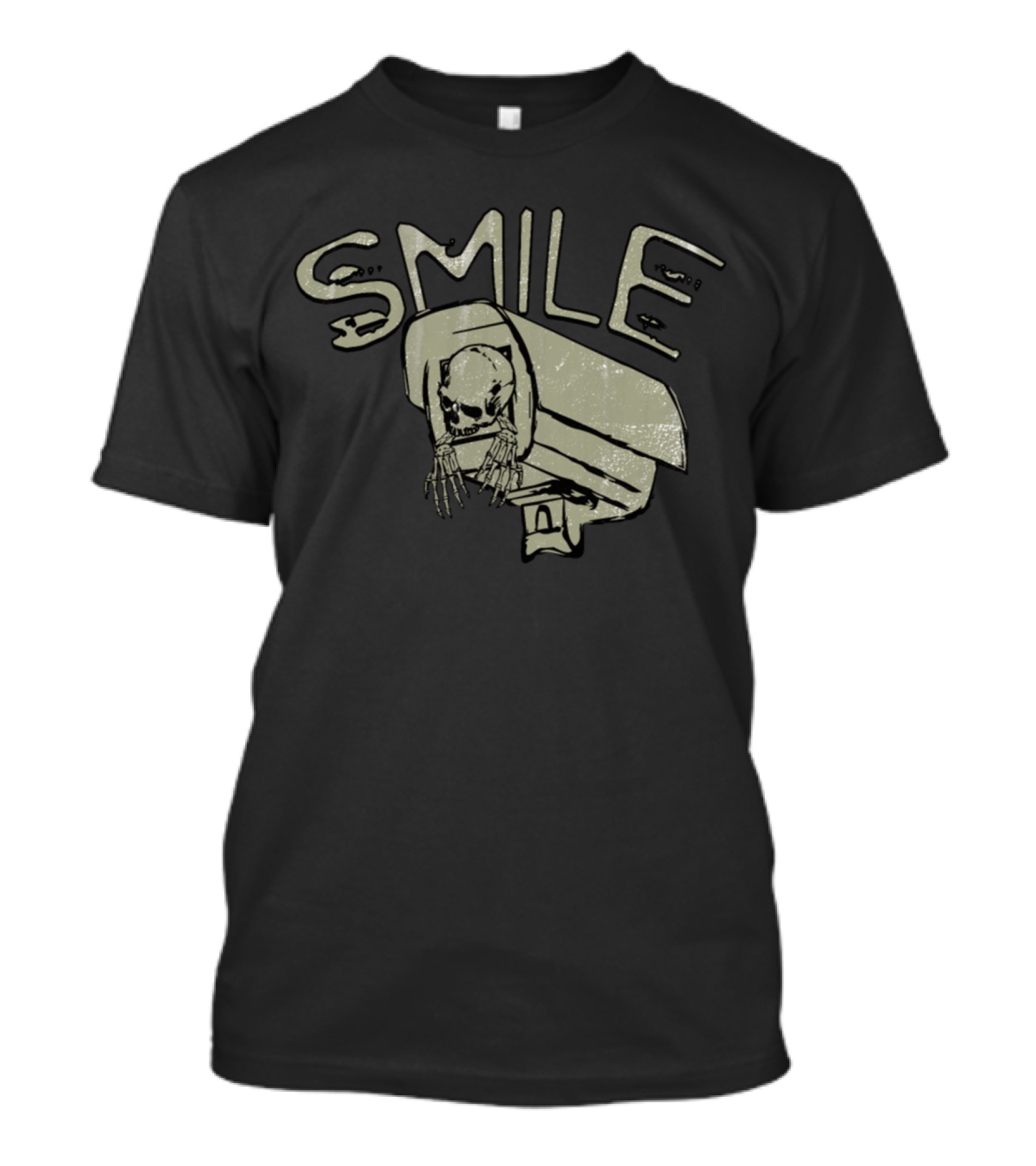 Smile Skeleton Surveillance Camera T-Shirt