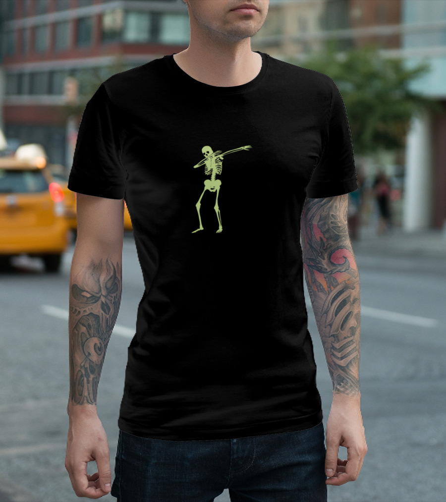 Dabbing Skeleton Glow In The Dark T-Shirt
