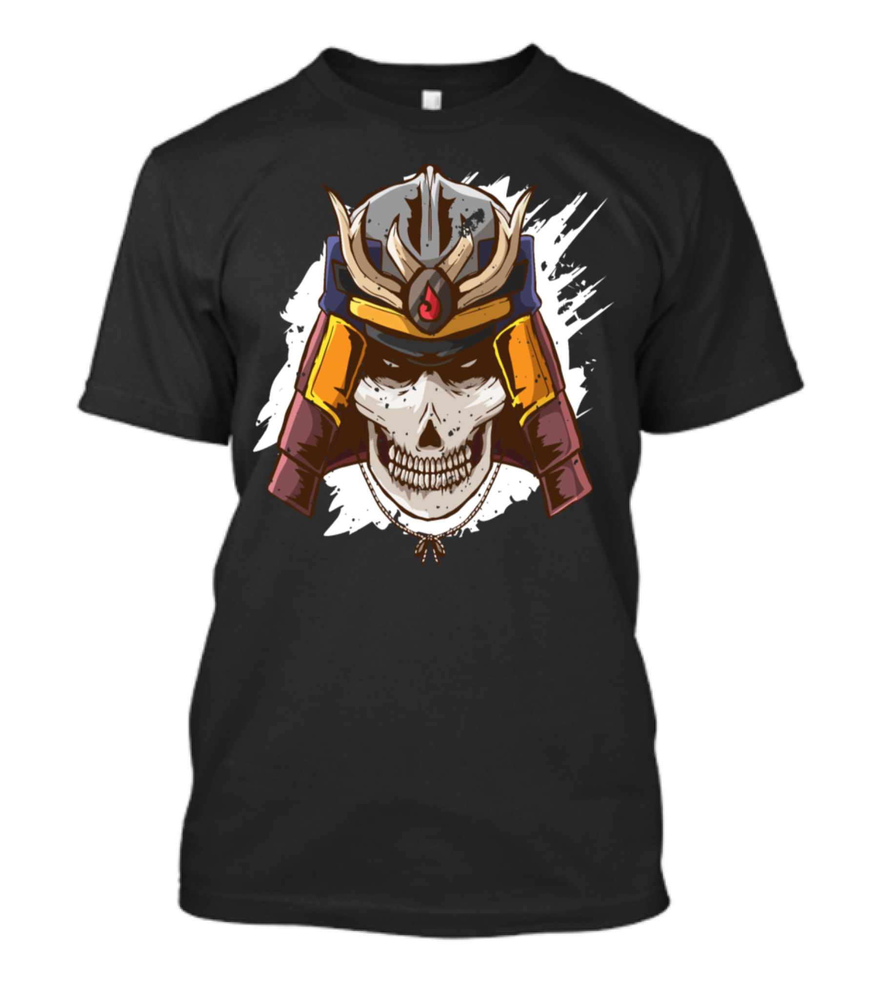 Samurai Skeleton Helmet Armor Mask T-Shirt