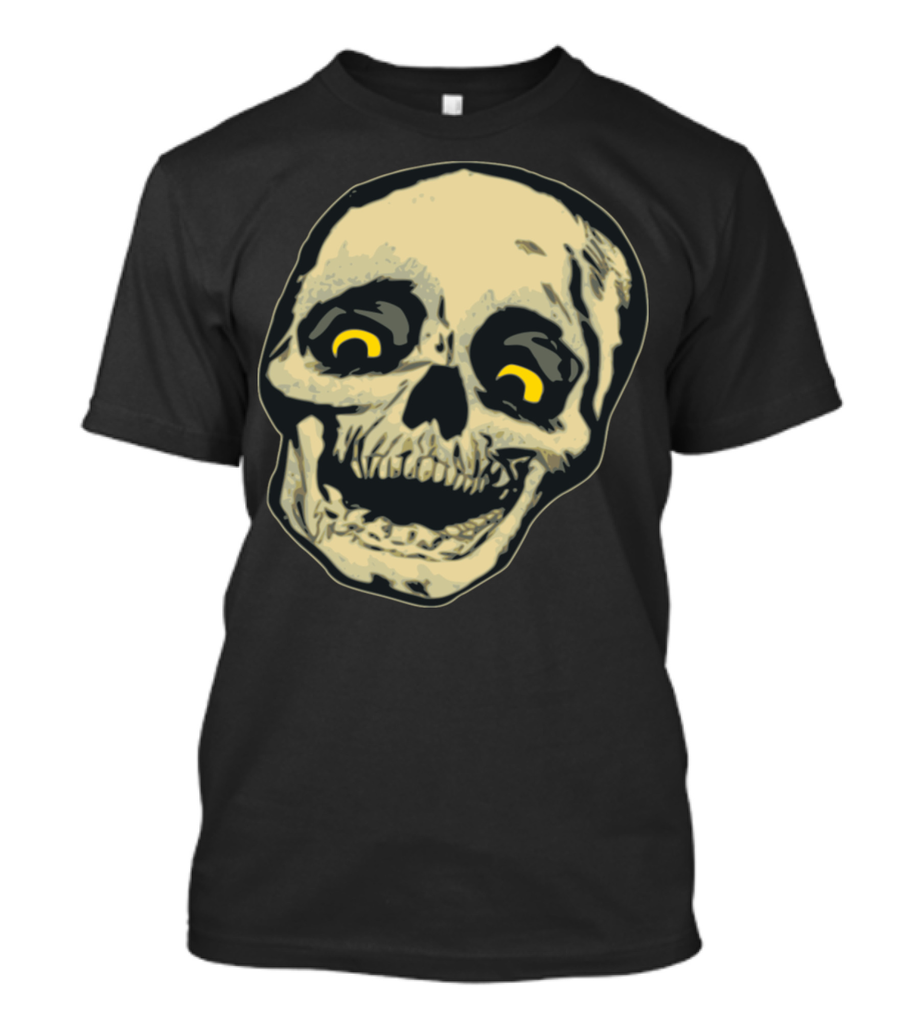 Skull Skeleton Creepy Grinning Face T-Shirt