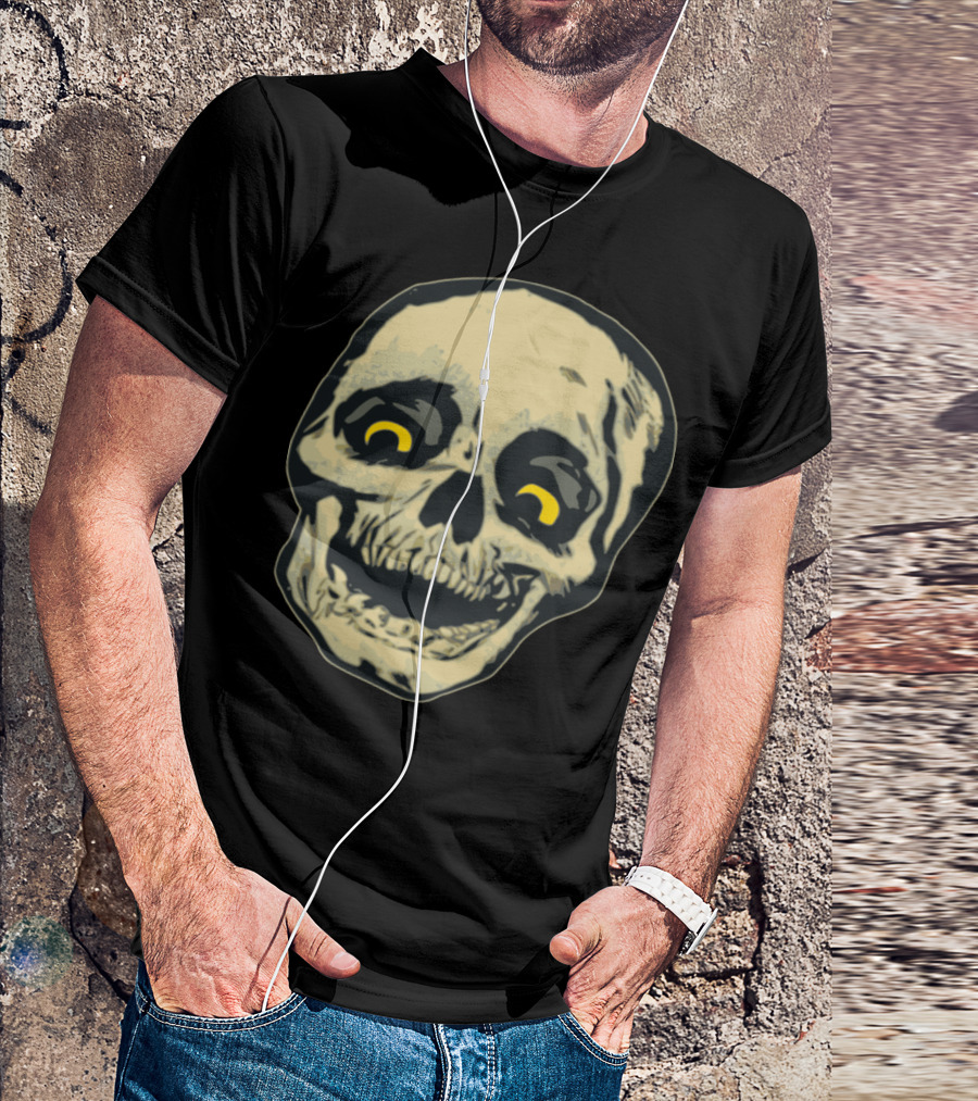 Skull Skeleton Creepy Grinning Face T-Shirt