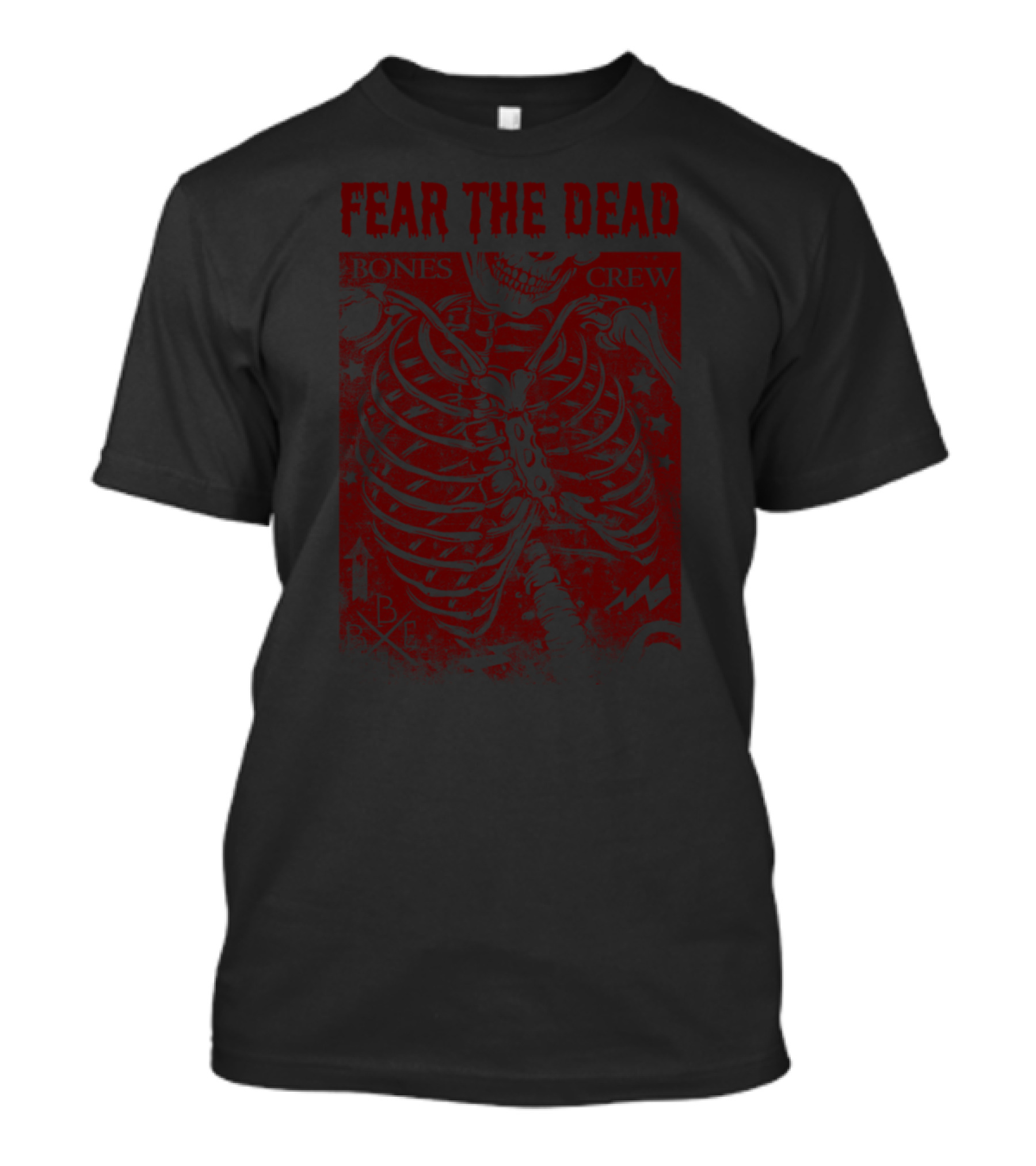 Fear The Dead Skeleton Bones Crew T-Shirt