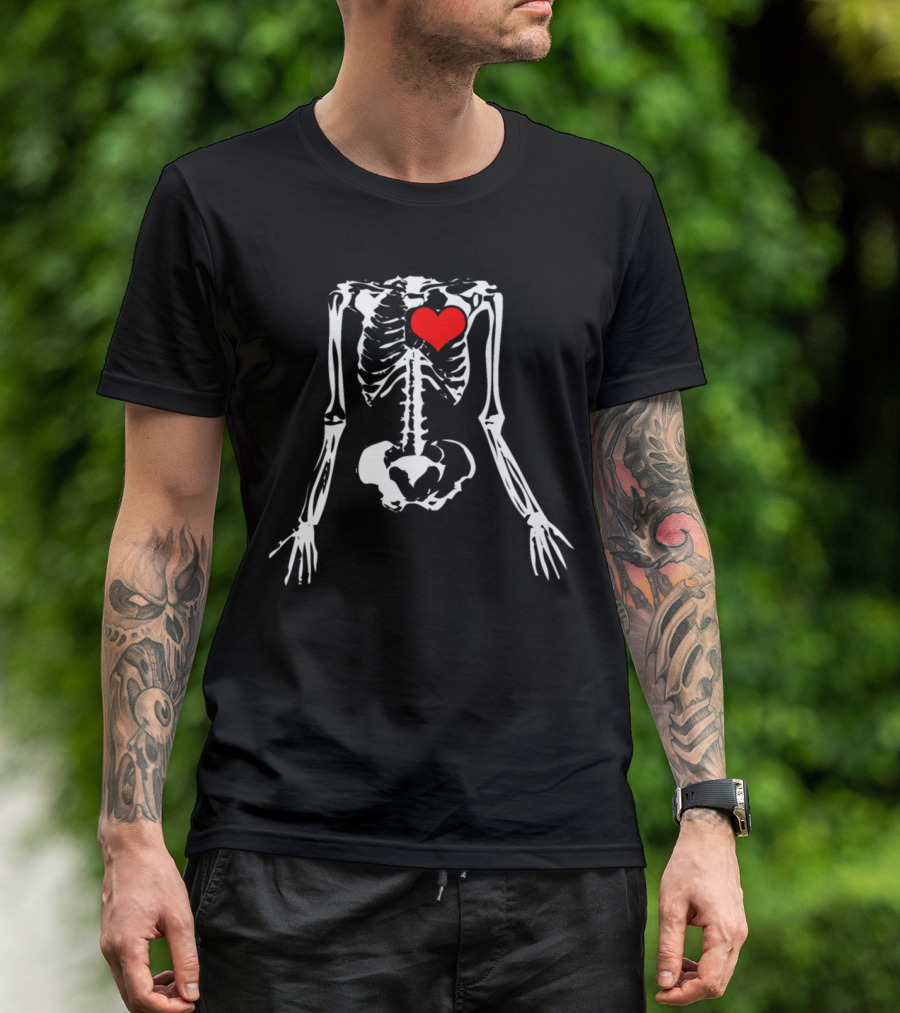 Skeleton Heart Love Valentine's Day Romantic Iconic T-Shirt