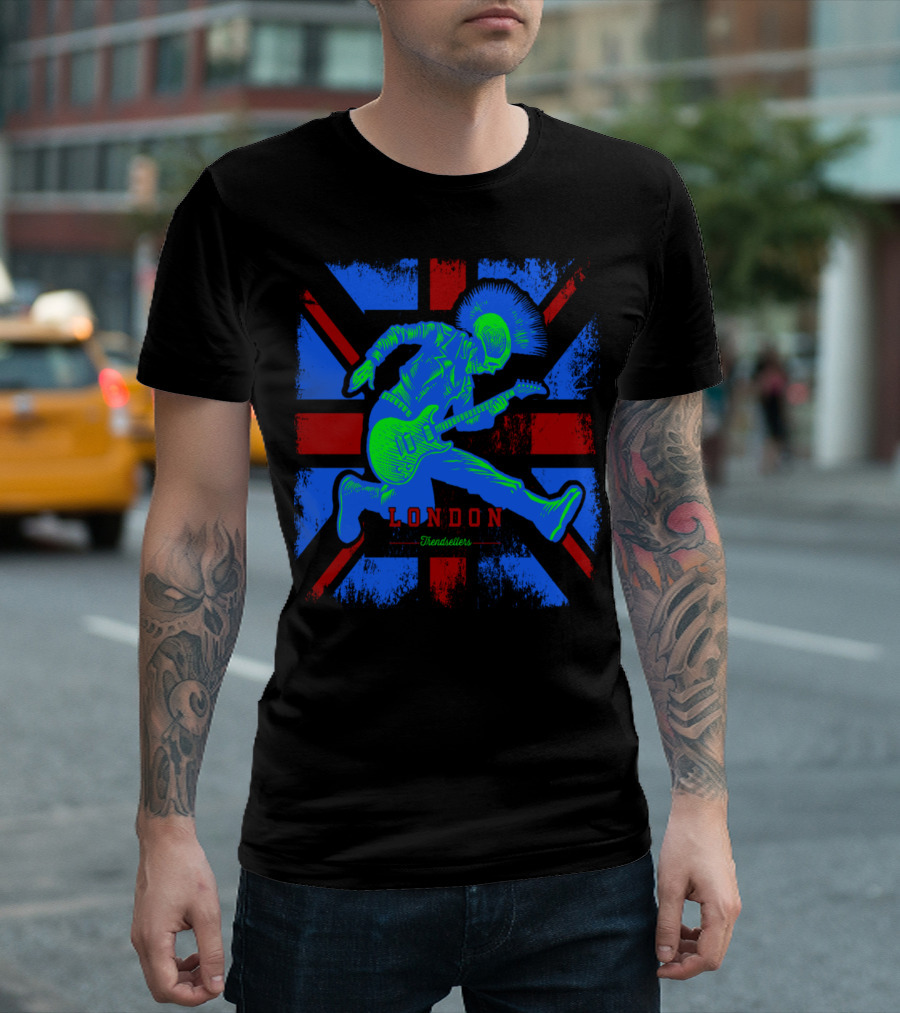 London Trendsetters Punk Rock Union Jack T-Shirt