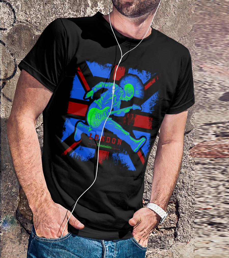 London Trendsetters Punk Rock Union Jack T-Shirt