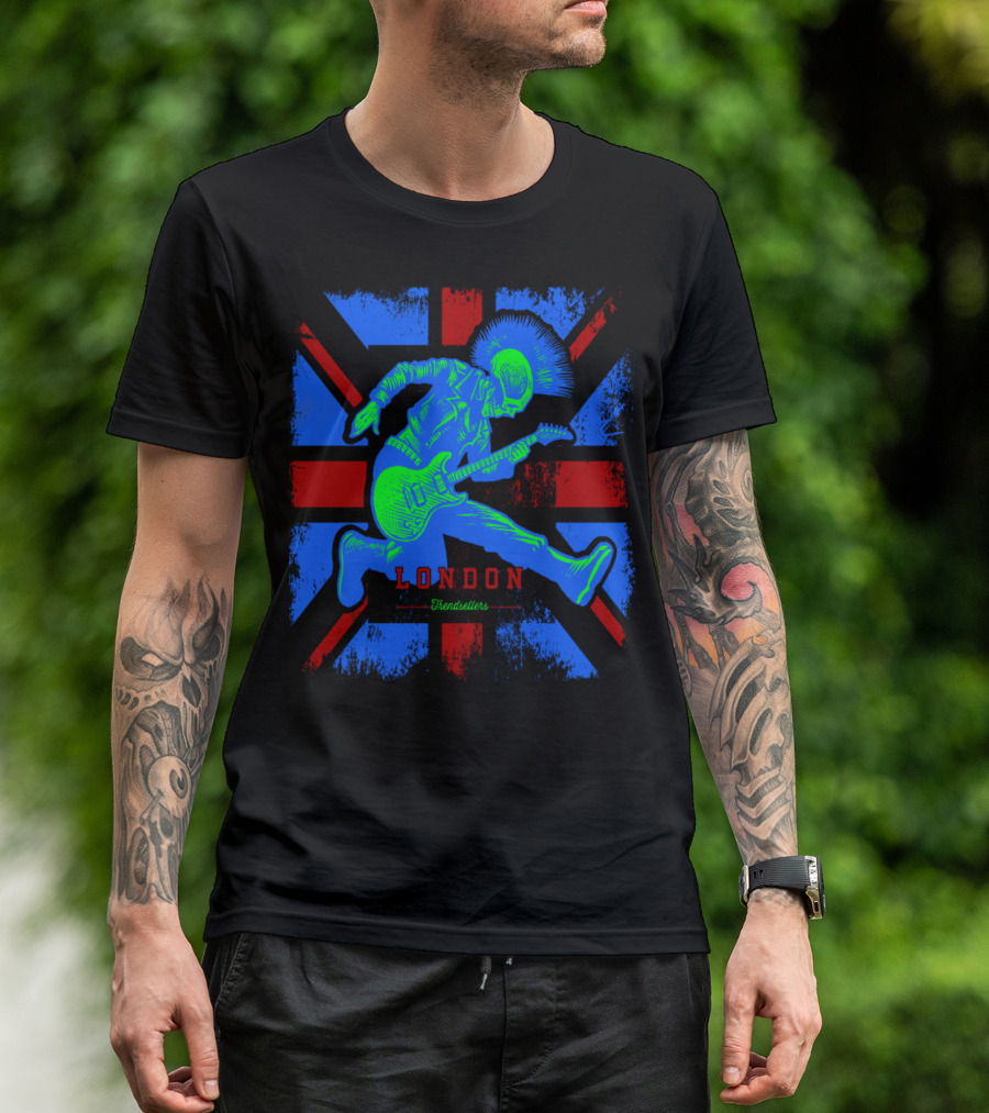 London Trendsetters Punk Rock Union Jack T-Shirt