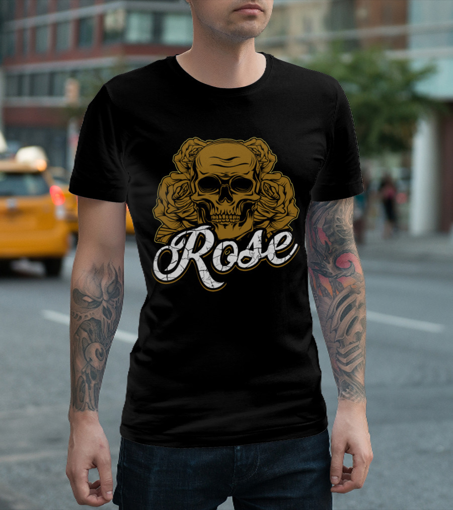 Skull Rose Roses Rose Death T-Shirt