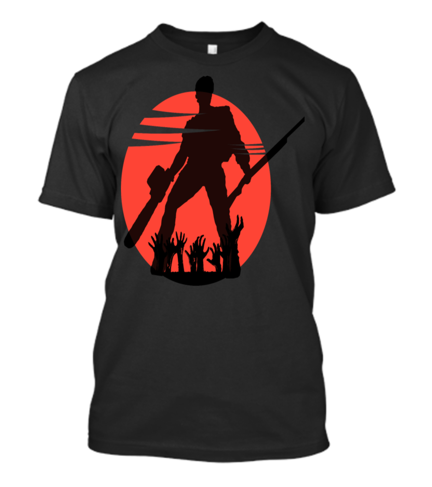 AshEvents Chainsaw Hero Rising Red Moon Undead Hands T-Shirt
