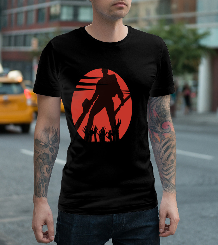 AshEvents Chainsaw Hero Rising Red Moon Undead Hands T-Shirt