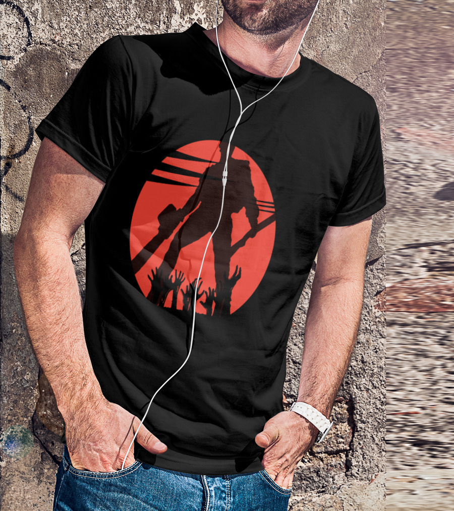 AshEvents Chainsaw Hero Rising Red Moon Undead Hands T-Shirt