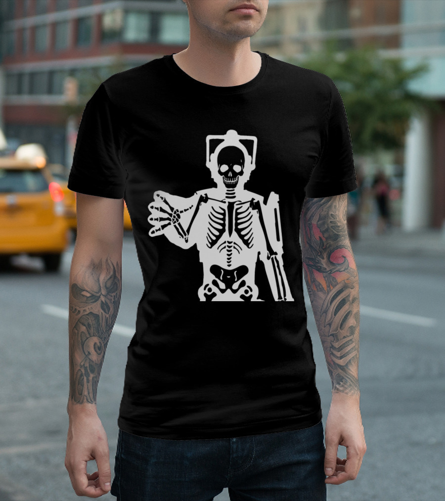 Cybermen X-Ray Skeleton Icon Sci-Fi T-Shirt