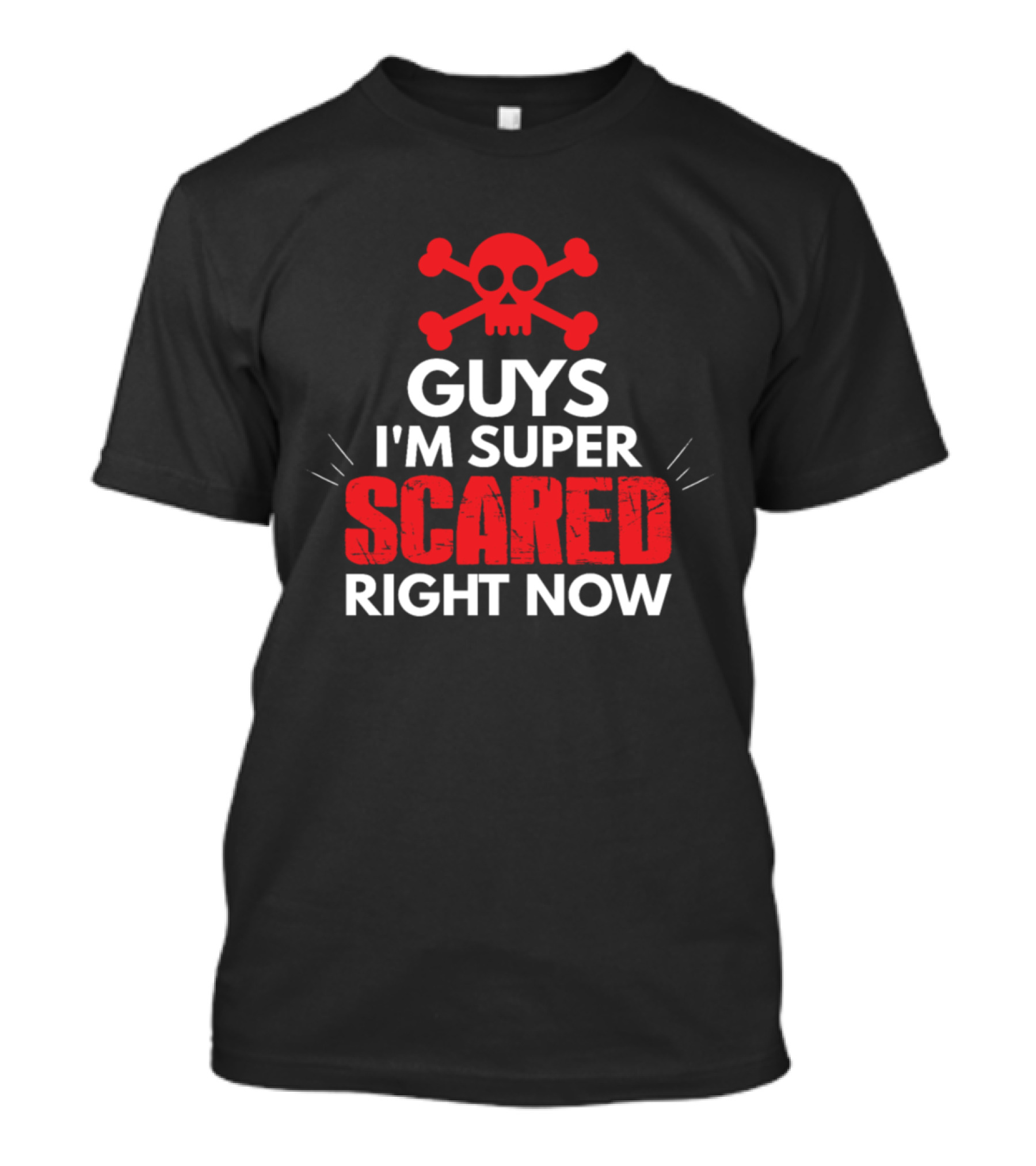 Guys I'm Super Scared Right Now Halloween Lovers T-Shirt