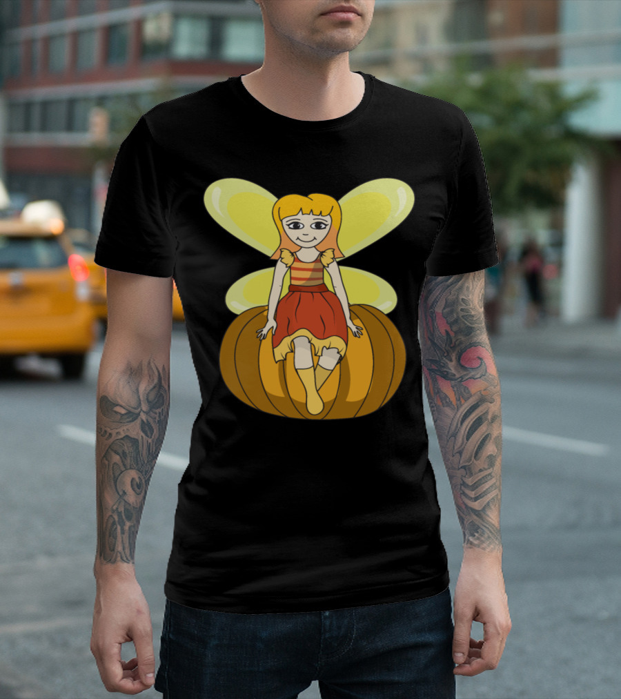 Elf Fairy Pumpkin Halloween Monster Zombie Horror T-Shirt