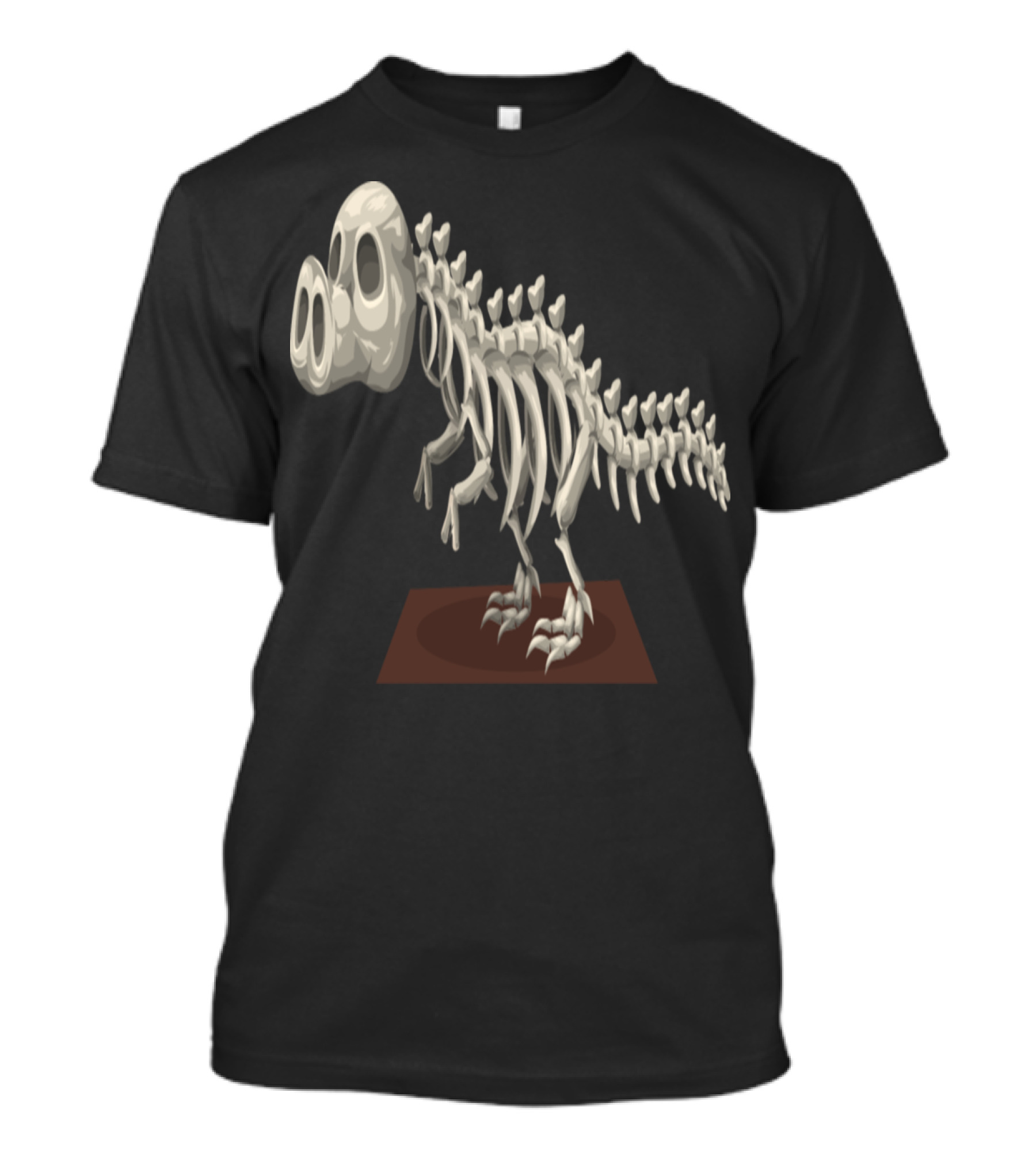 Dinosaurier Dinosaur Urzeit Steinzeit Kreidezeit Fossil Skeleton T-Shirt