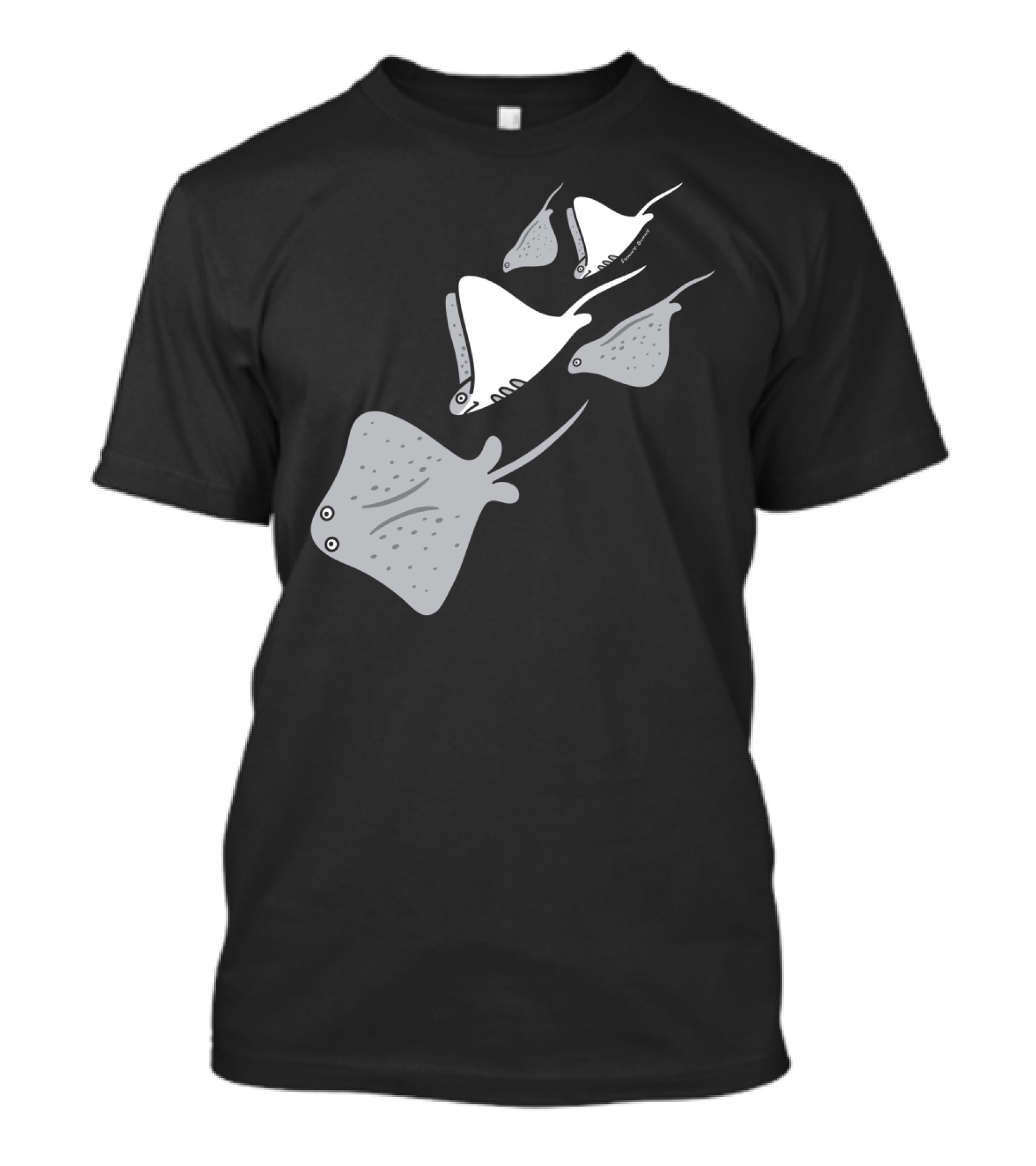 Fly Or Swim Stingray Transformation Journey Emulating Flight In Formation T-Shirt