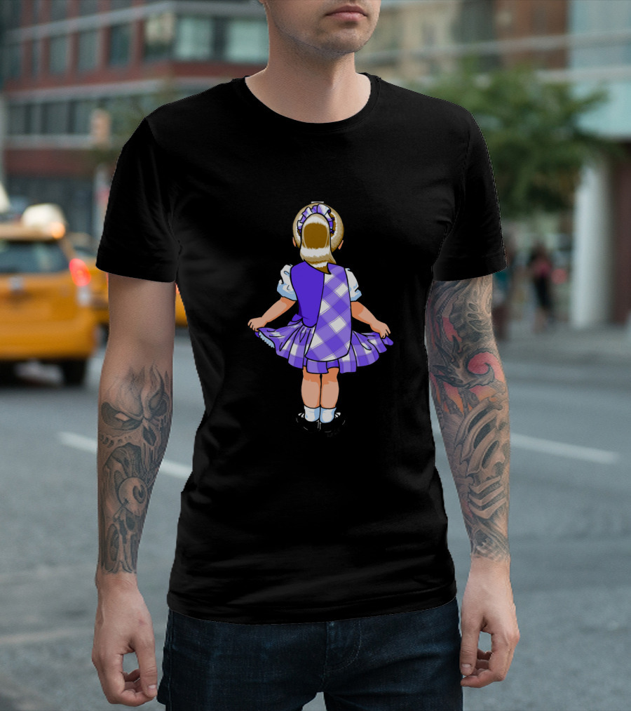 Plaid Dress Little Dancer Irish Step Dance T-Shirt