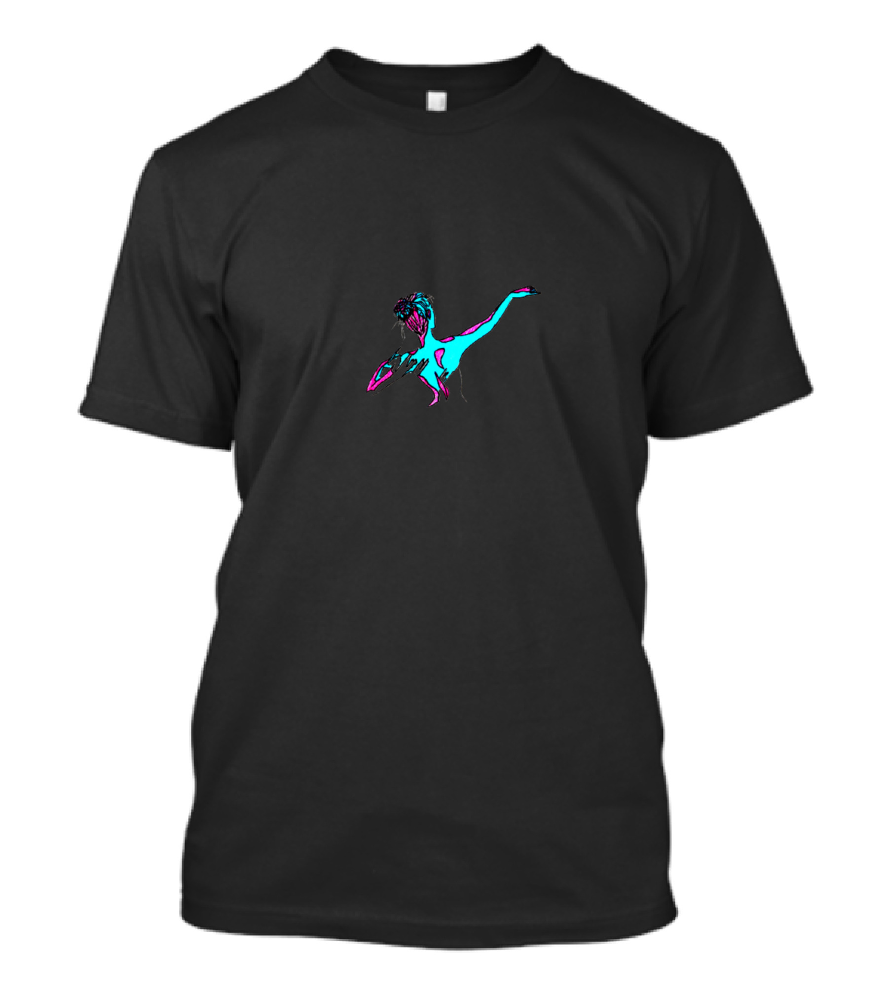 Floyd Dancer Neon Ballet Abstract T-Shirt