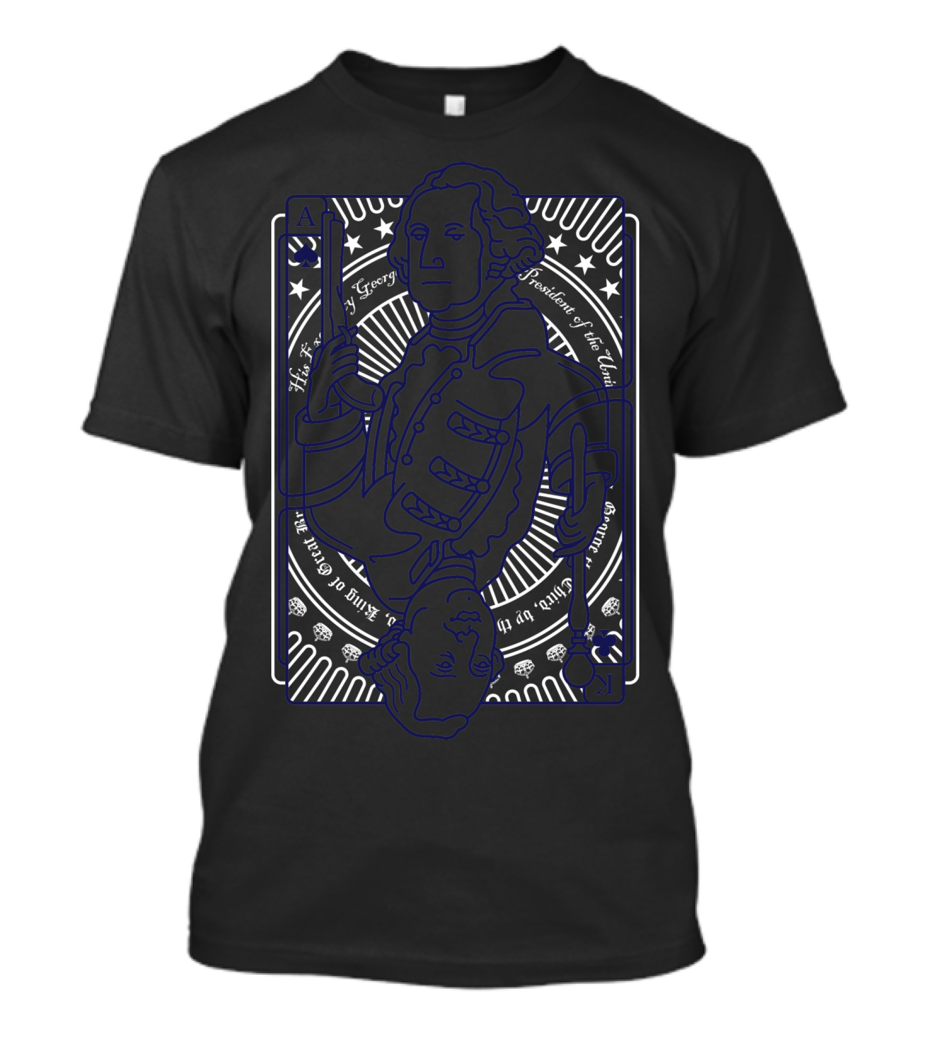 George Vs George Playing Card Design With Revolutionary War Themes T-Shirt