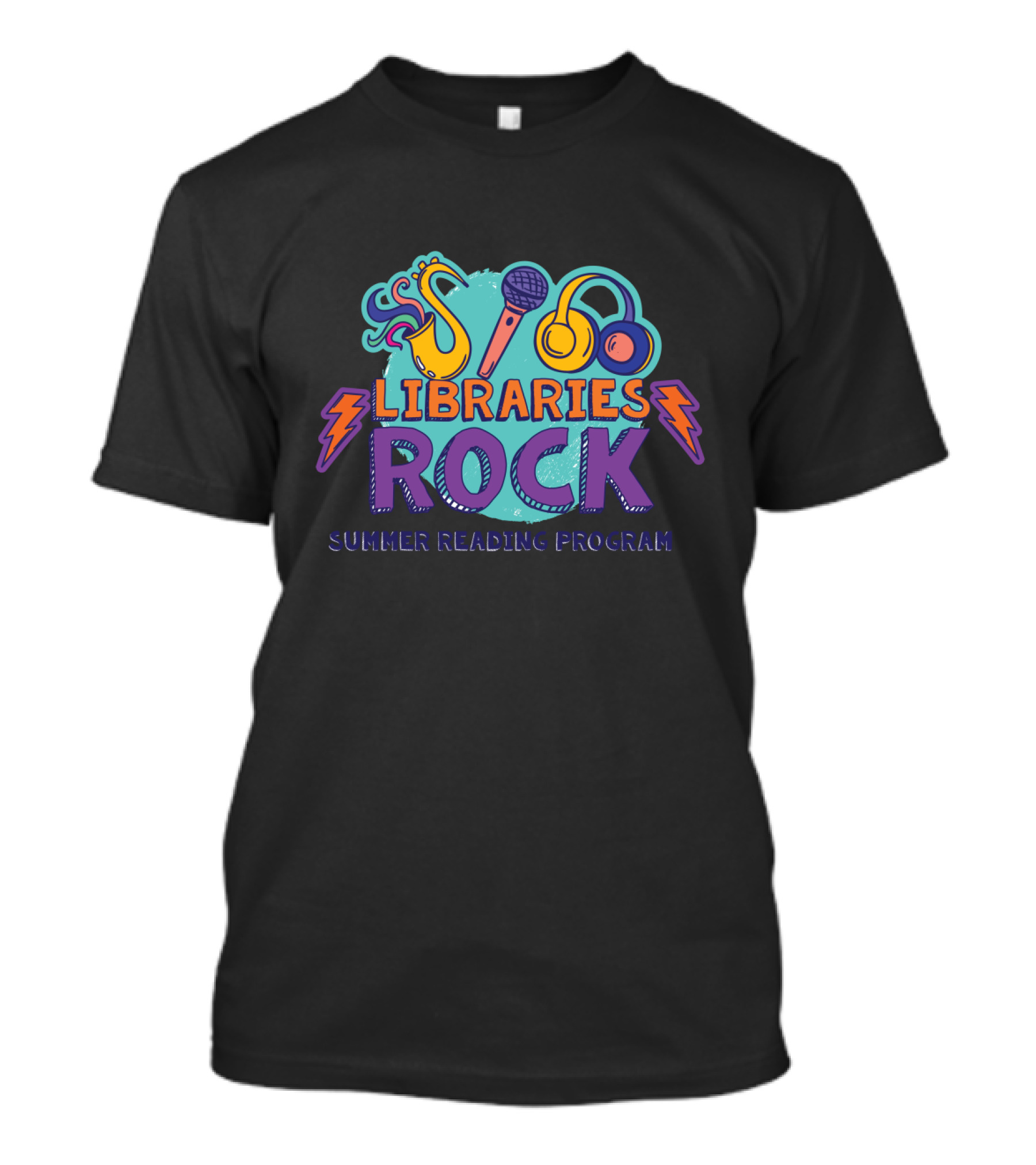 Libraries Rock Summer Reading Program Music-Themed T-Shirt