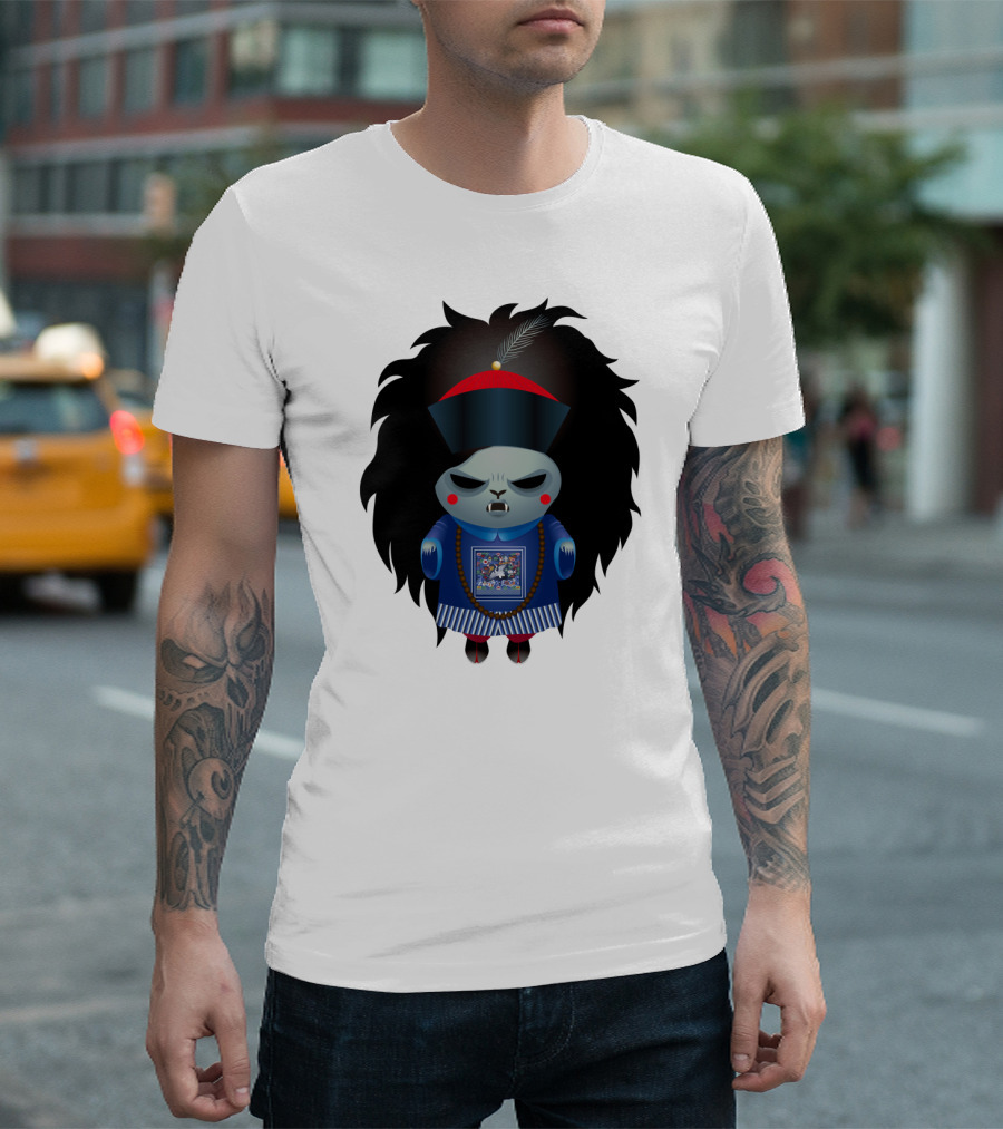 Jiangshi Chinese Hopping Vampire with Traditional Garb and Angry Expression T-Shirt