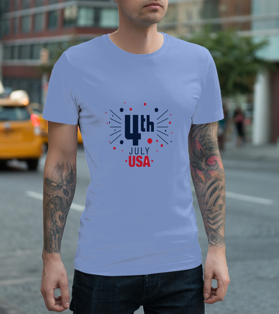 4th July USA Fireworks T-Shirt