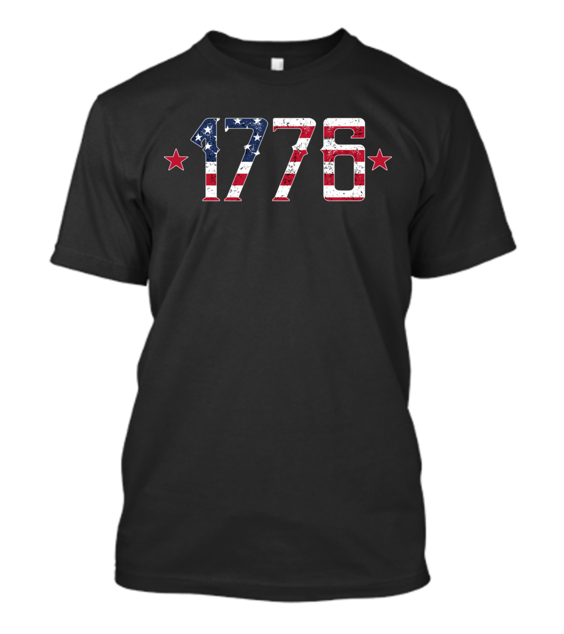 1776 Stars Stripes Patriotic American Fourth July T-Shirt