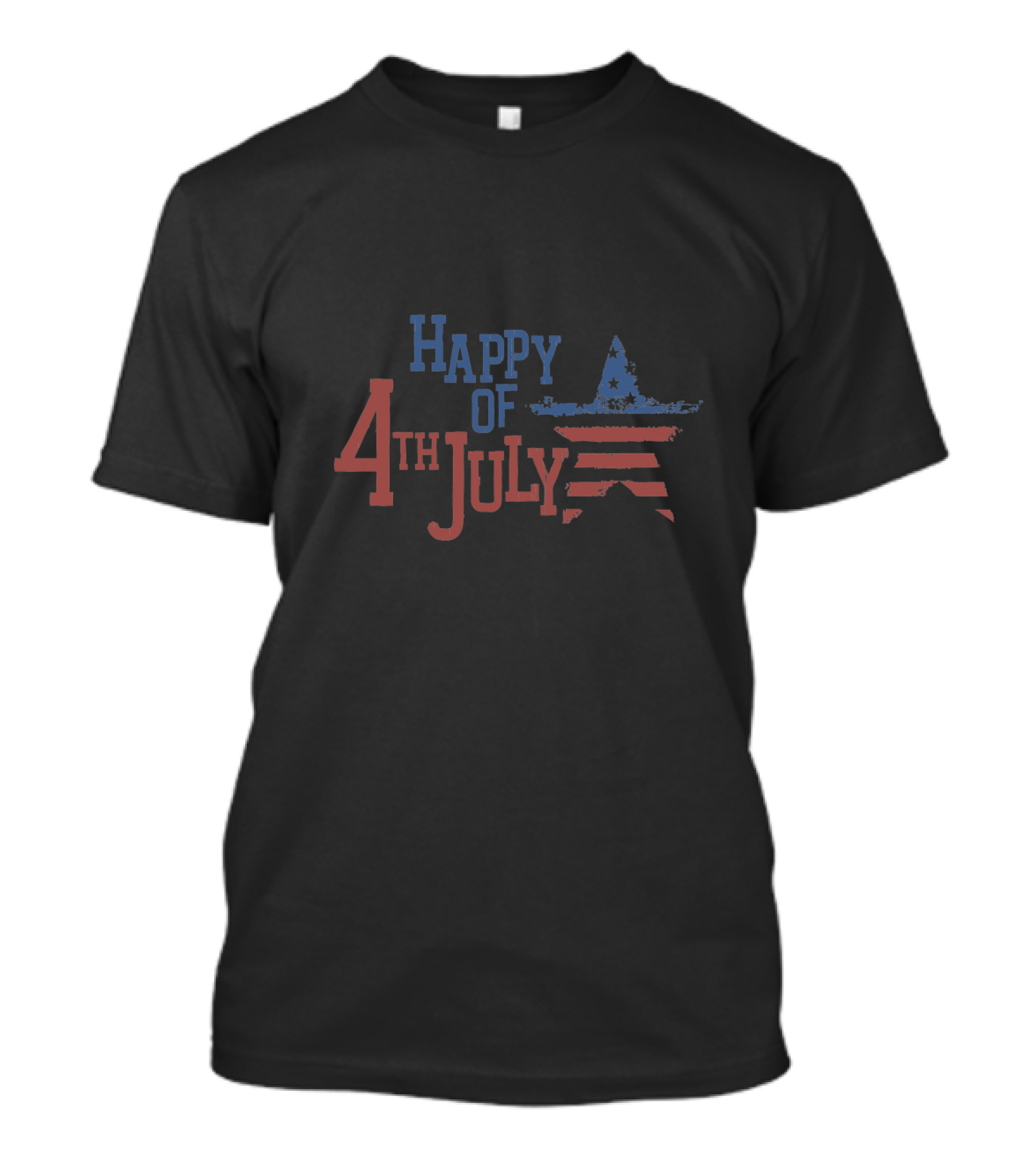 Happy 4th Of July Star American Flag Colors T-Shirt