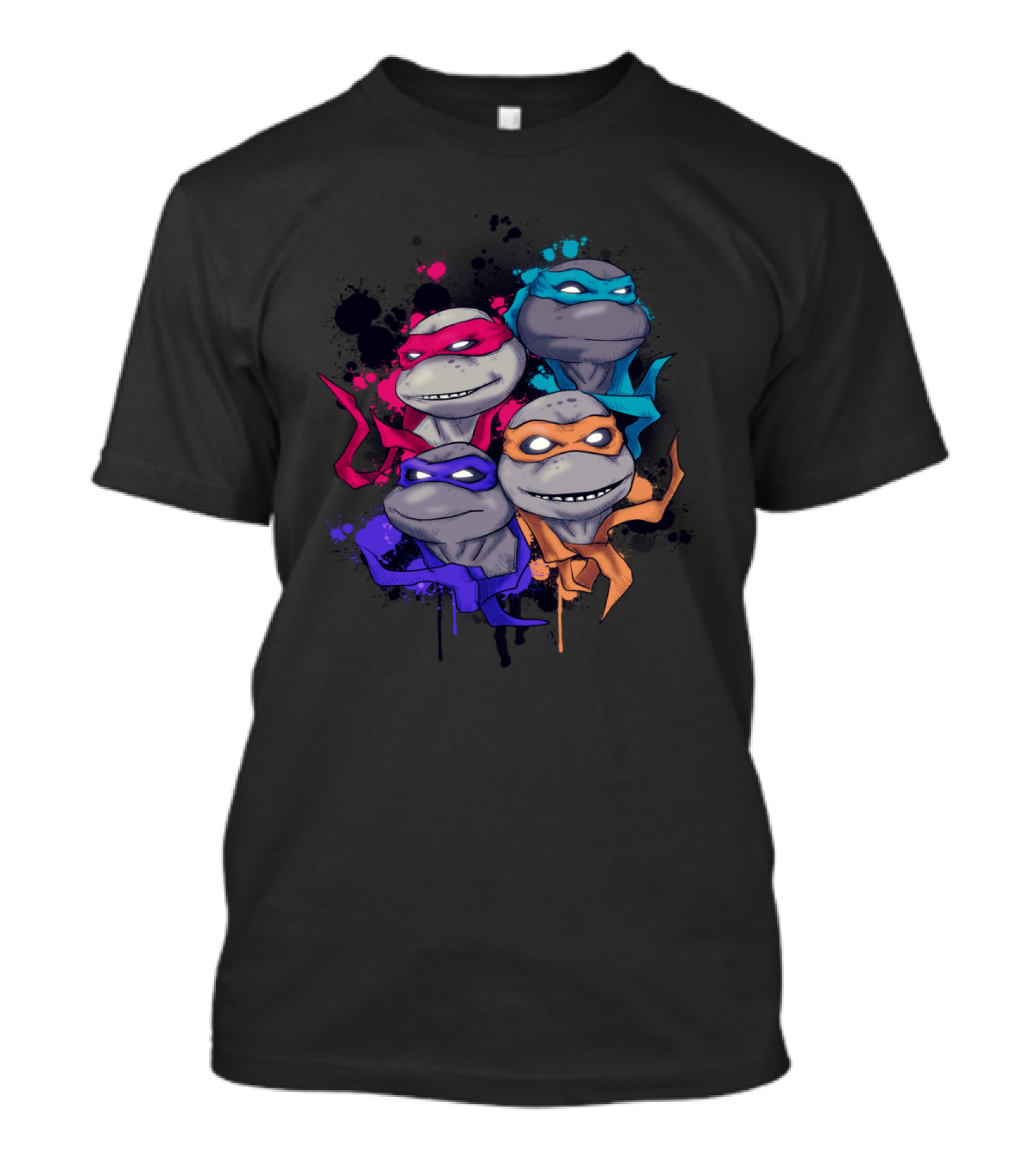 Teenage Mutant Neon Turtles Splatter T-Shirt