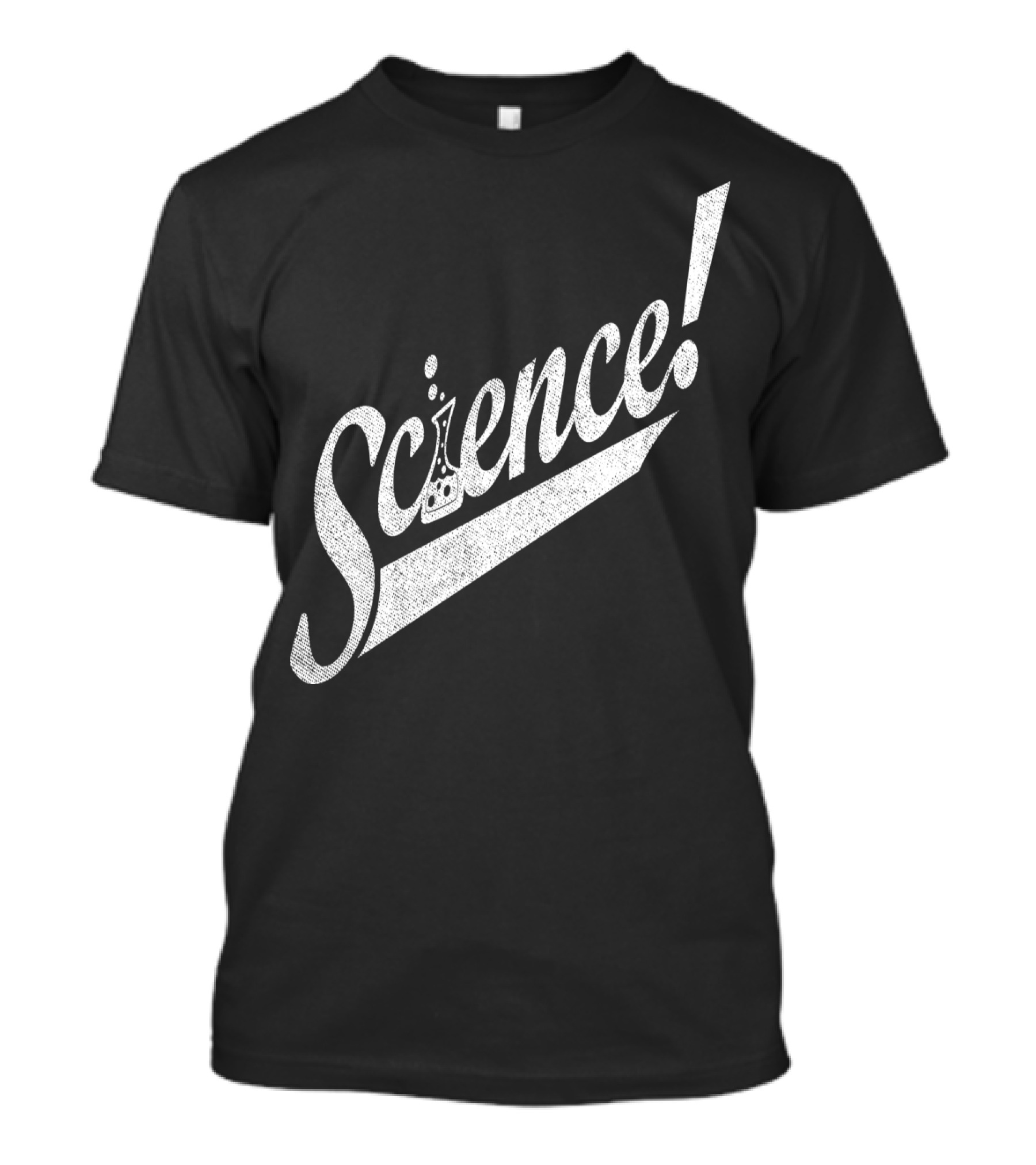 Science Exclamation Beaker Motif T-Shirt
