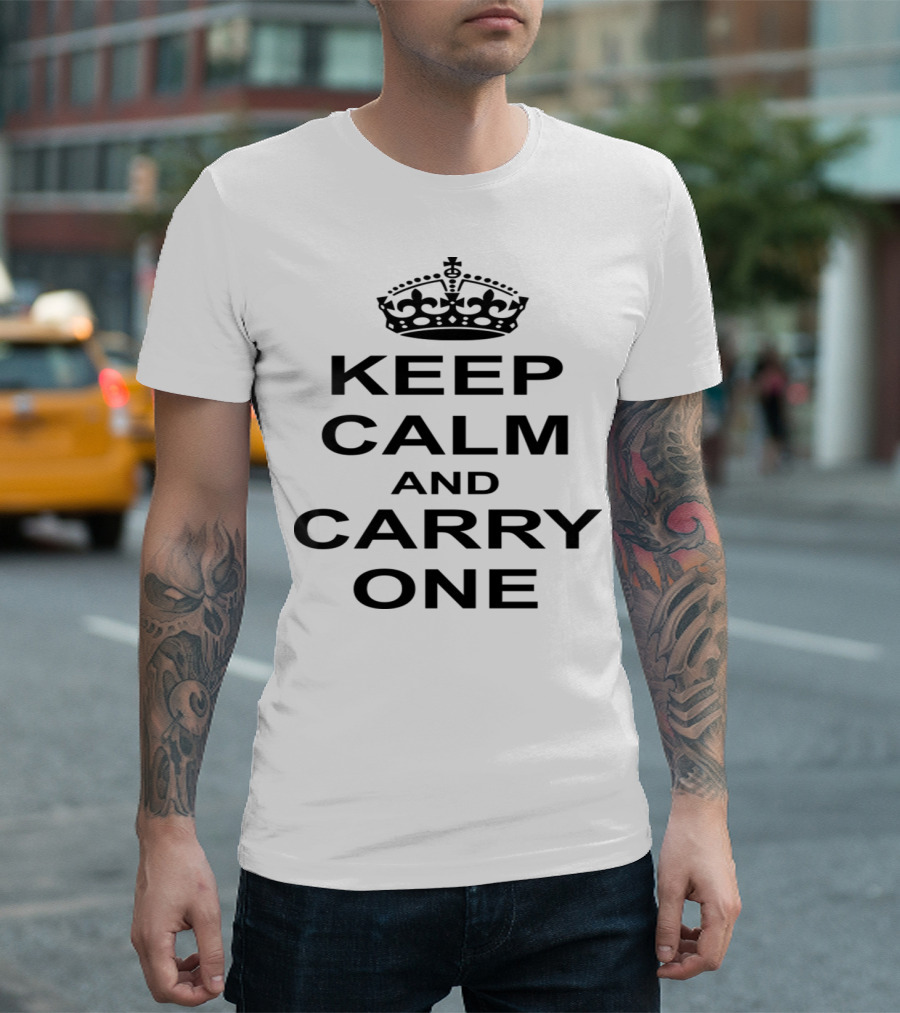 Keep Calm and Carry One Crown Icon T-Shirt
