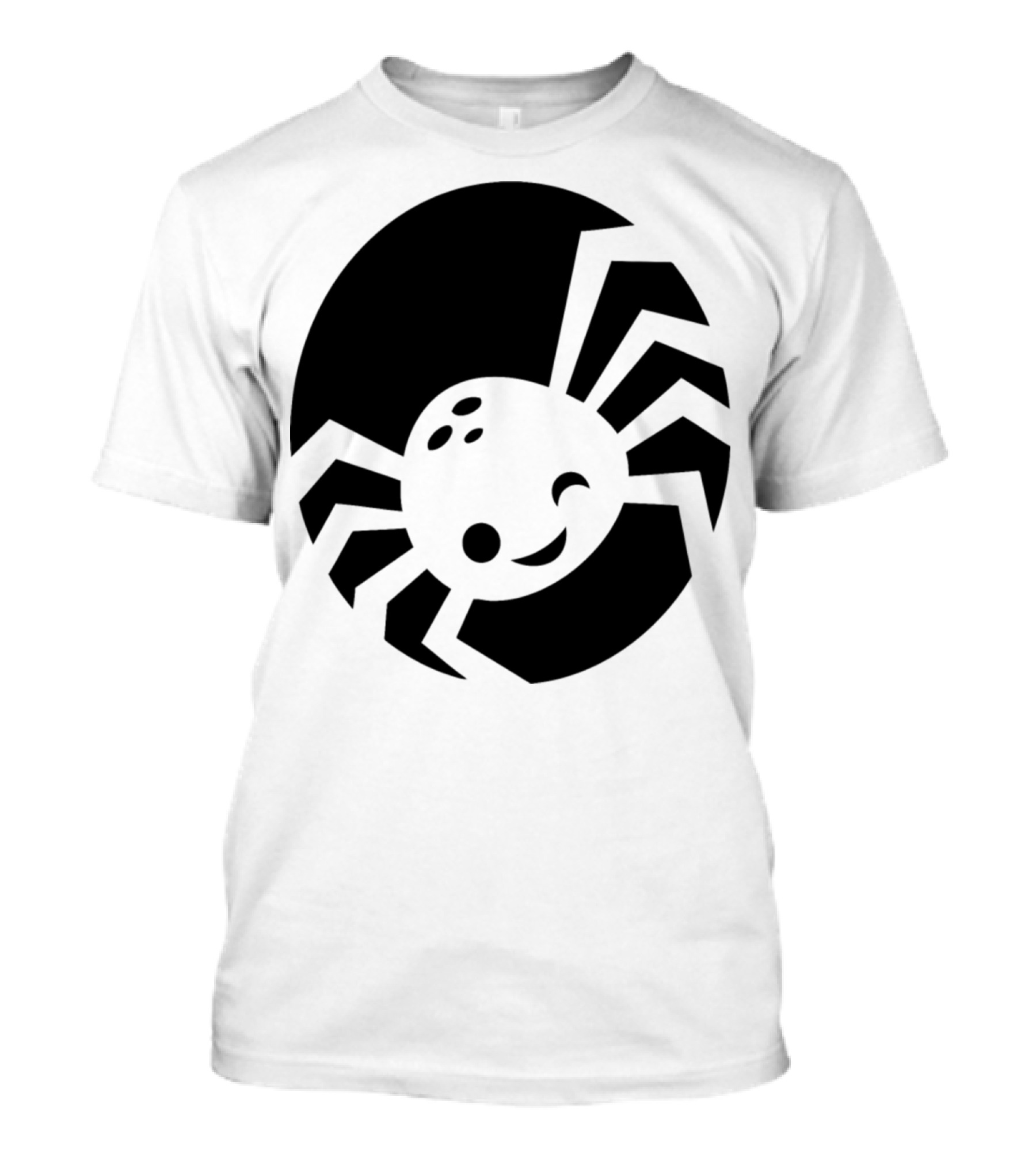 Cute Pumpkin Stencils Smiling Spider T-Shirt