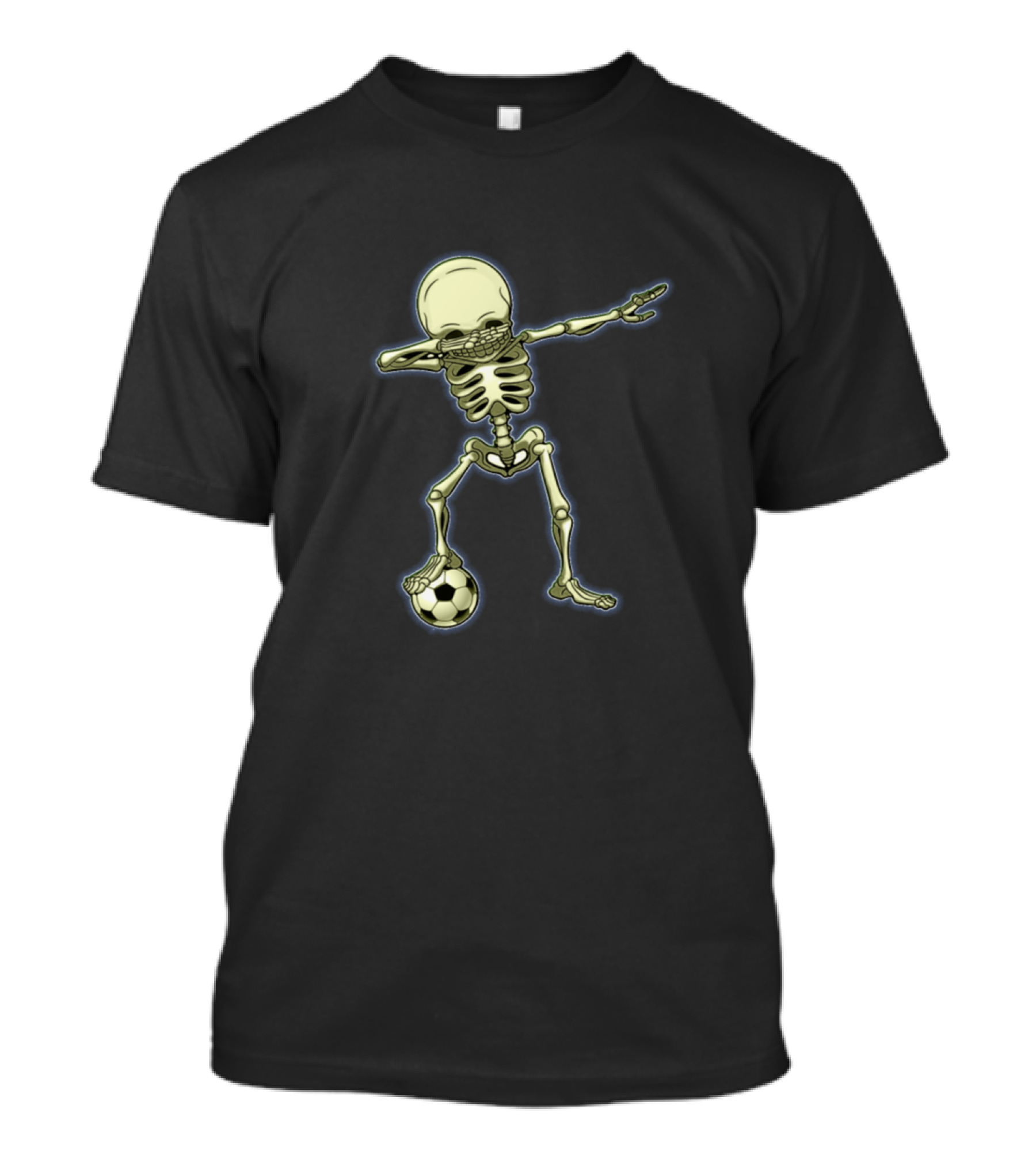 Dabbing Skeleton Soccer Player T-Shirt