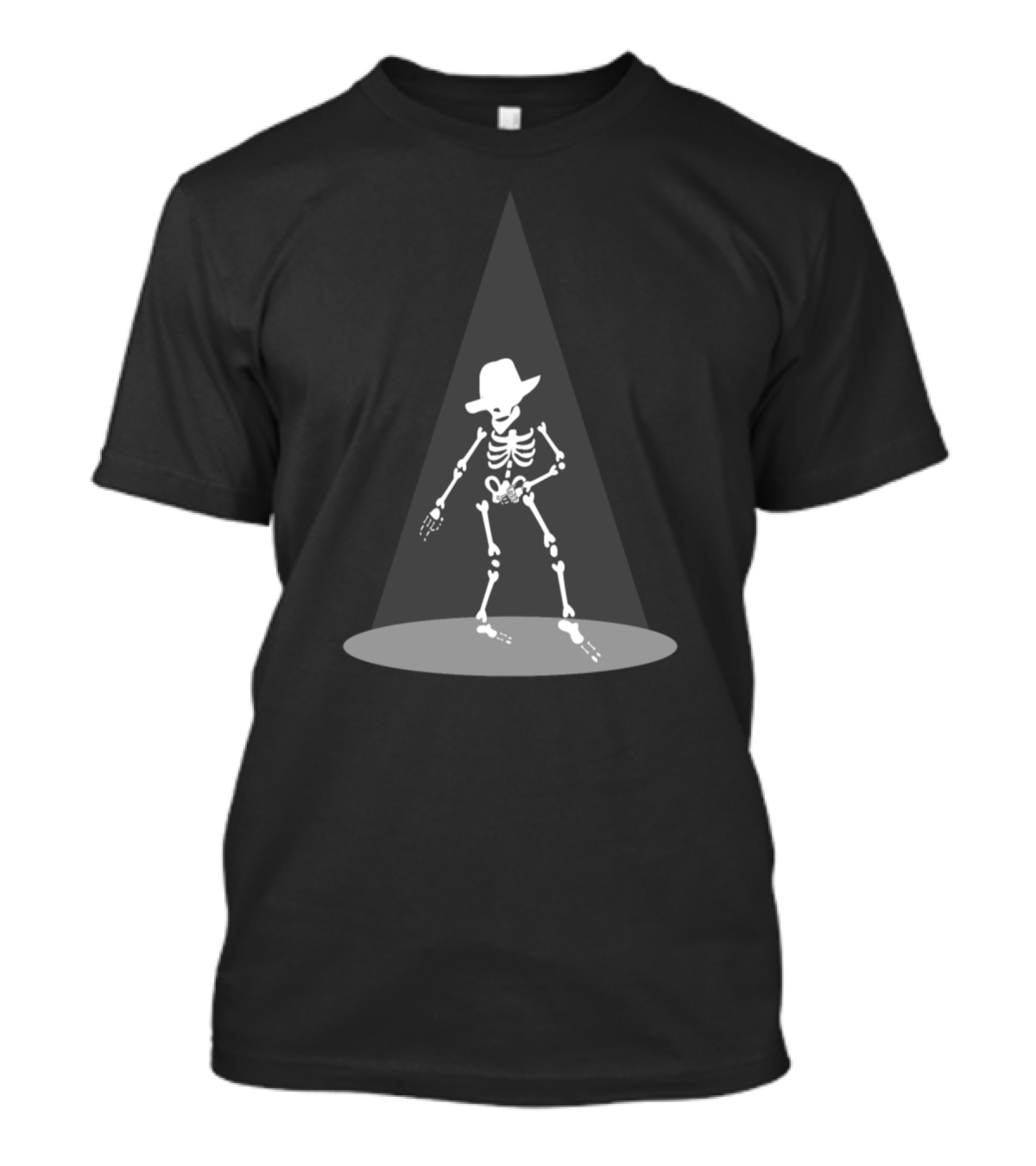 Dancing Skeleton Wearing Hat Dias De Muertos T-Shirt