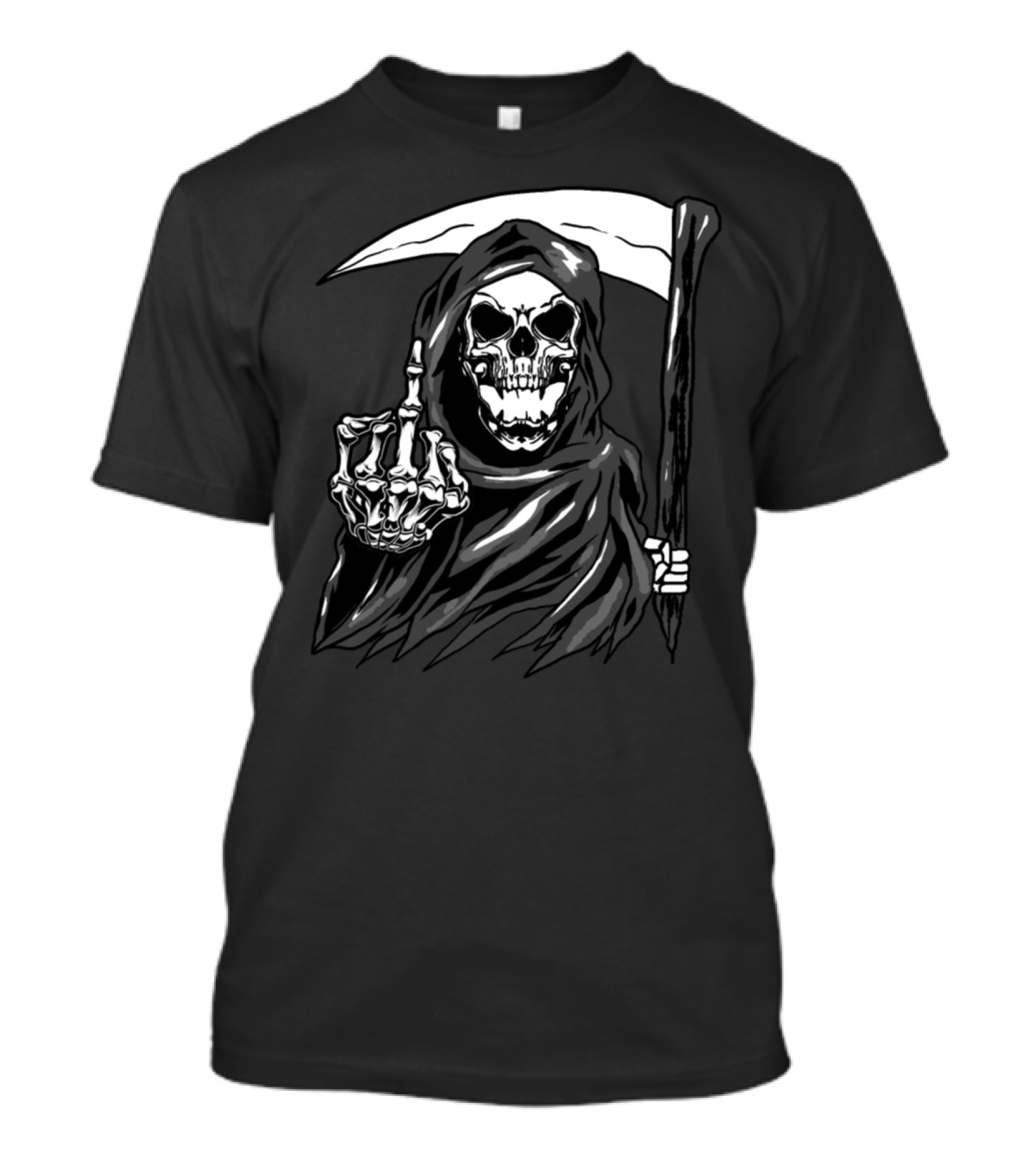 Reaper Skeleton Skull Blade Angel Of Death T-Shirt